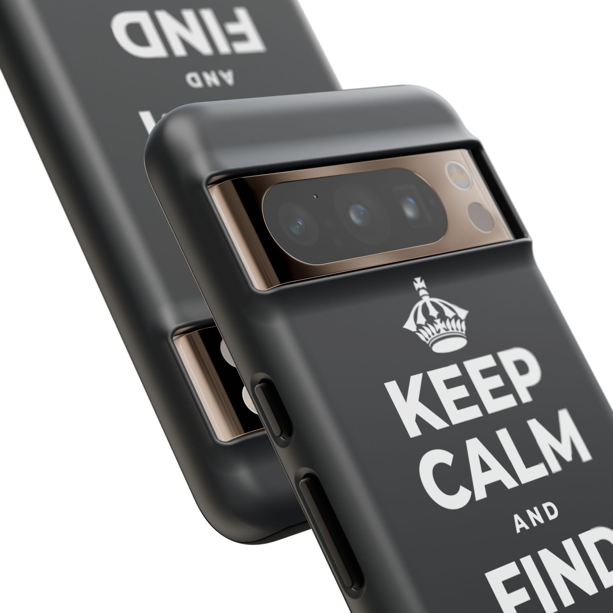 KEEP CALM AND FIND YOUR FIRE Phone Case (Dark)