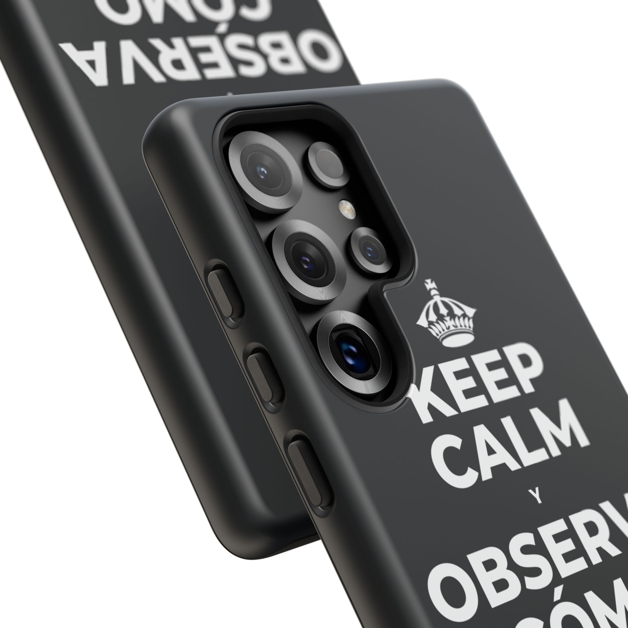 KEEP CALM Y OBSERVA CÓMO TODO FLORECE Phone Case (Dark)