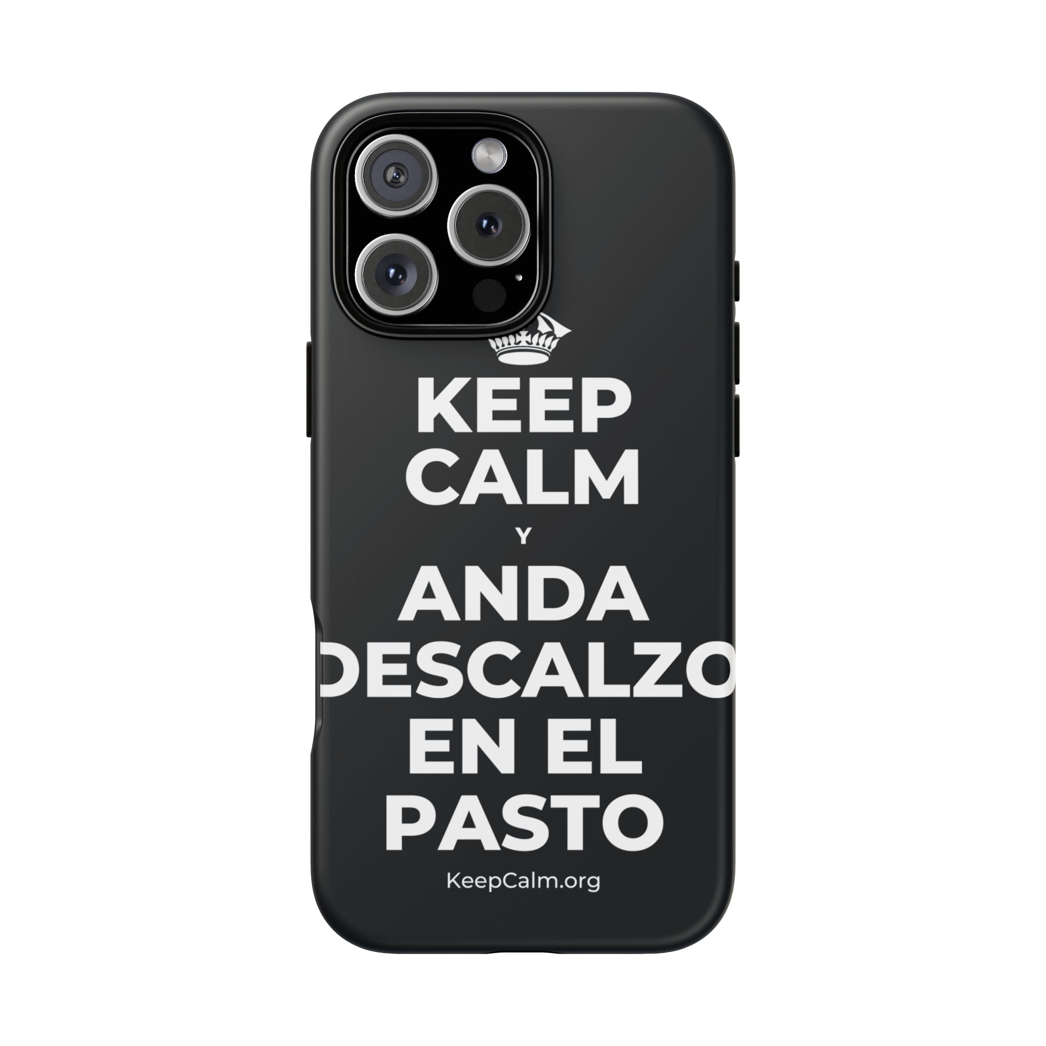 KEEP CALM Y ANDA DESCALZO EN EL PASTO Phone Case (Dark)