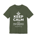 KEEP CALM AND முழு வாரத்தையும் பயன்படுத்துங்கள் T-Shirt (Military Green–Autumn)