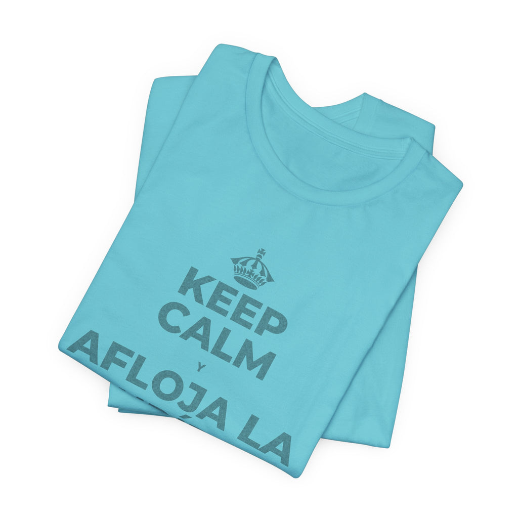 KEEP CALM Y AFLOJA LA MANDÍBULA T-Shirt (Soft Cream–Heather Mauve)