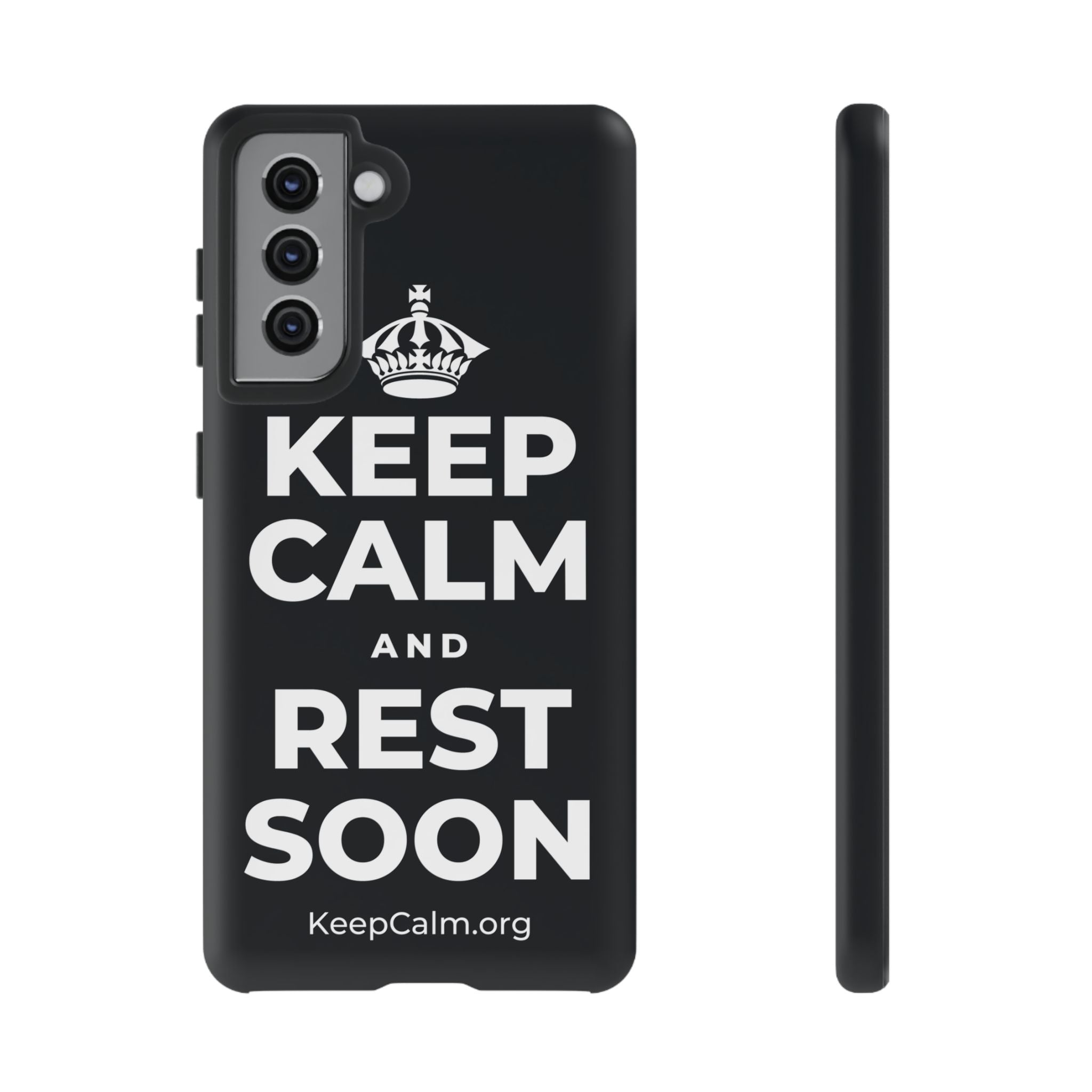 KEEP CALM AND REST SOON Phone Case (Dark)
