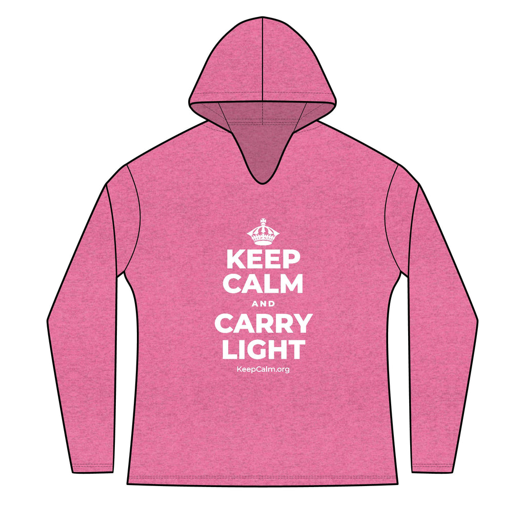 KEEP CALM AND CARRY LIGHT Women's Long Sleeve Hoodie