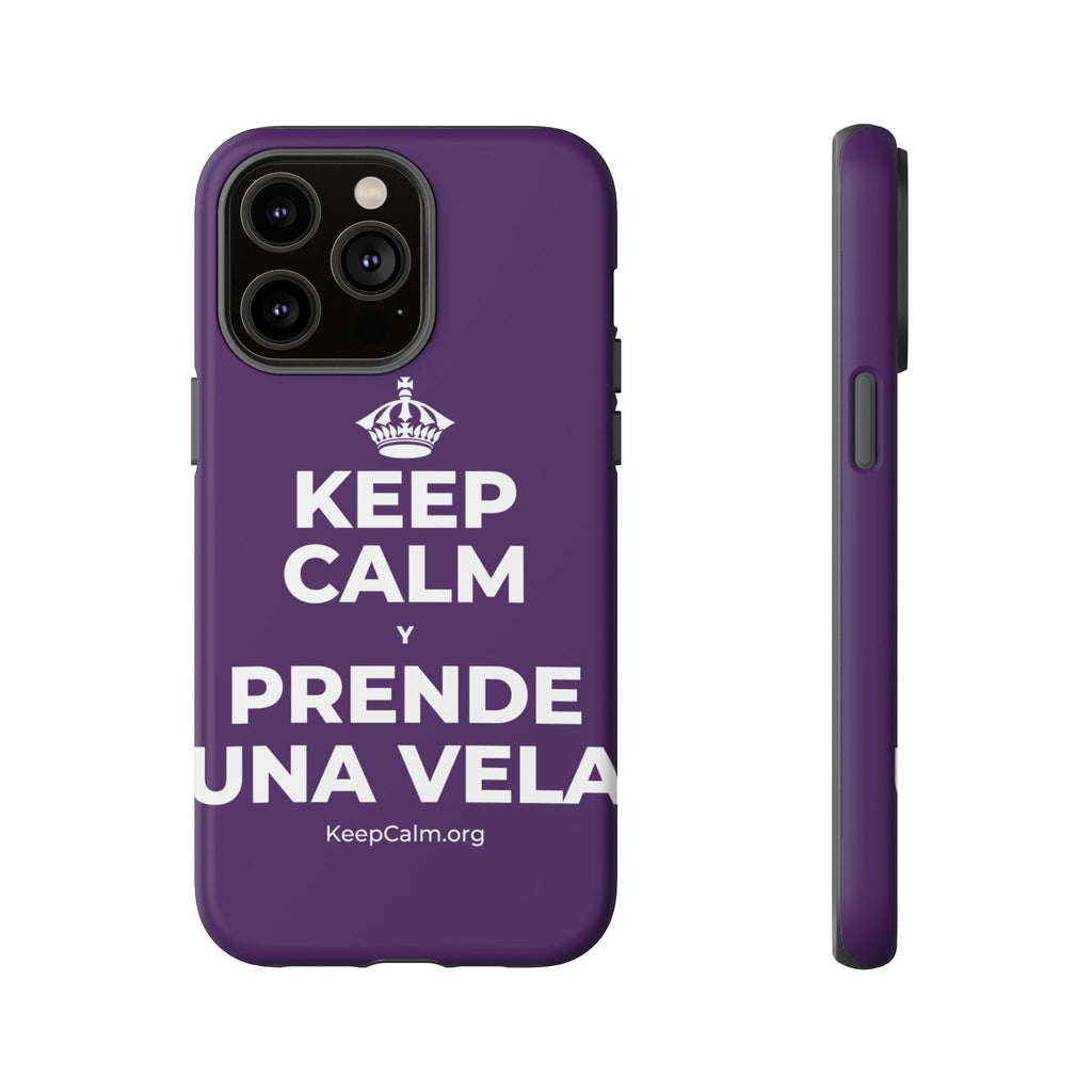 KEEP CALM Y PRENDE UNA VELA Phone Case