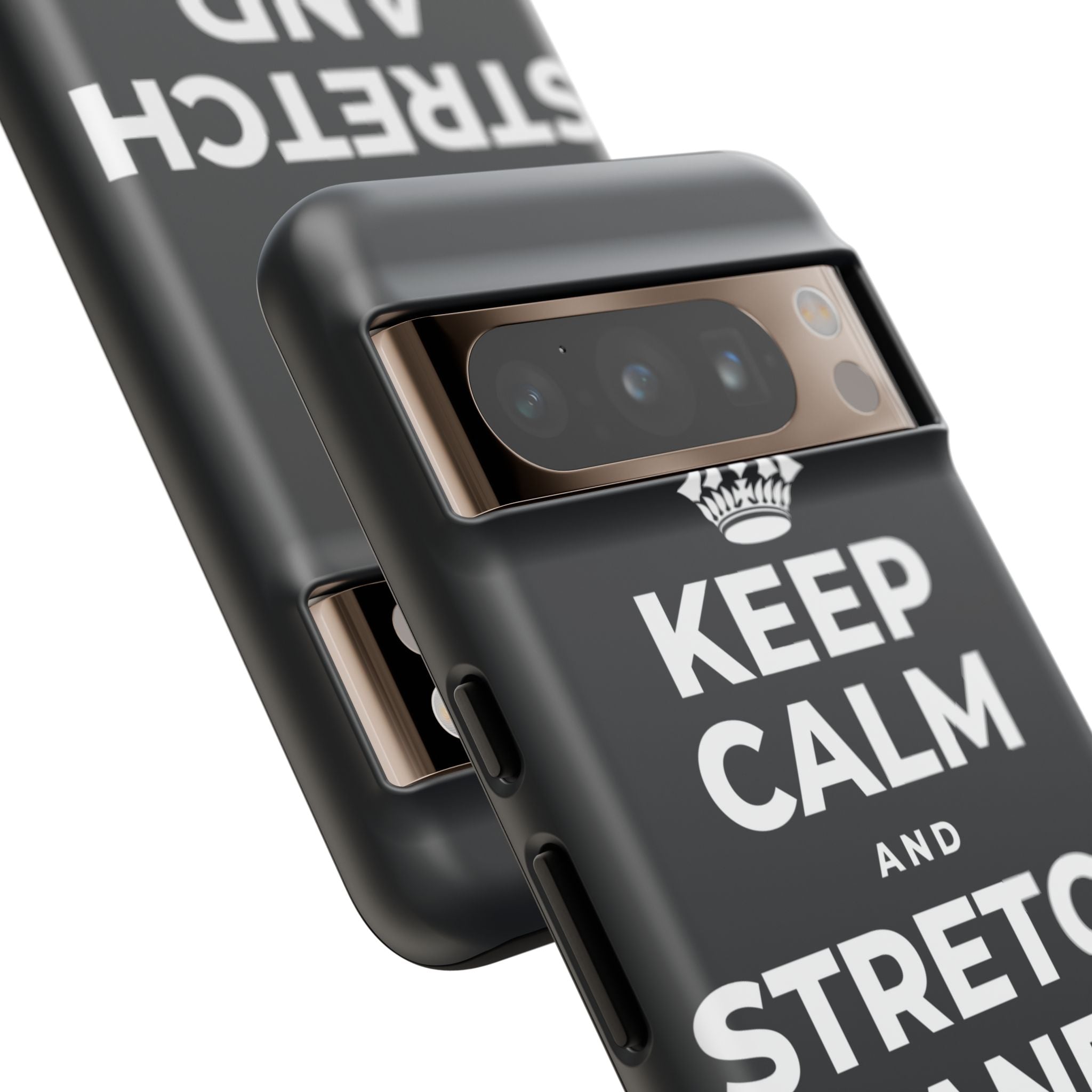 KEEP CALM AND STRETCH AND YAWN IT OUT Phone Case (Dark)