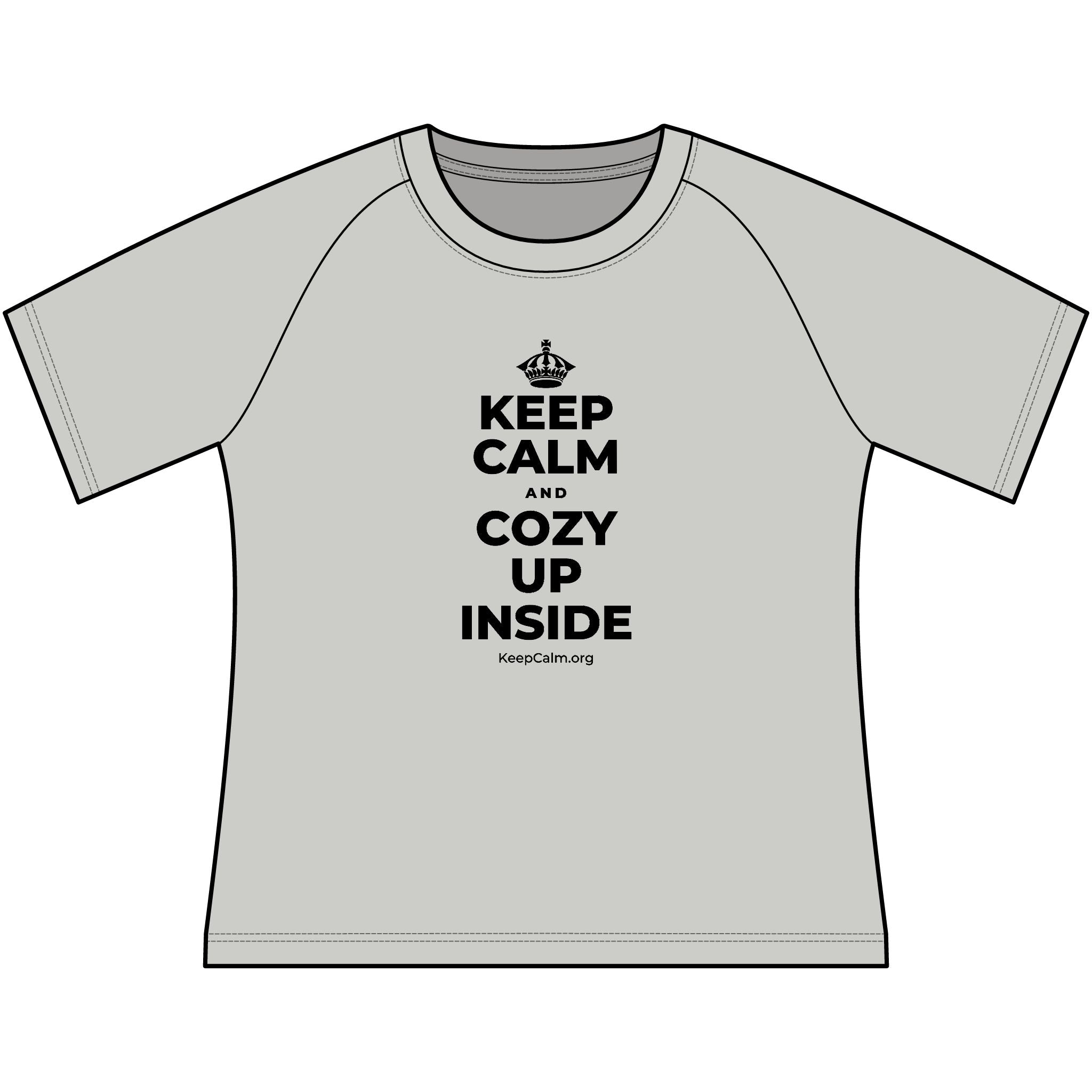 KEEP CALM AND COZY UP INSIDE Women's Raglan Tee