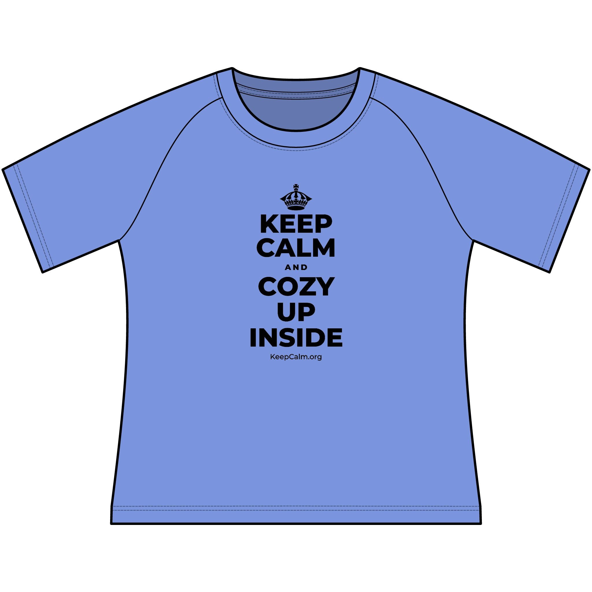 KEEP CALM AND COZY UP INSIDE Women's Raglan Tee