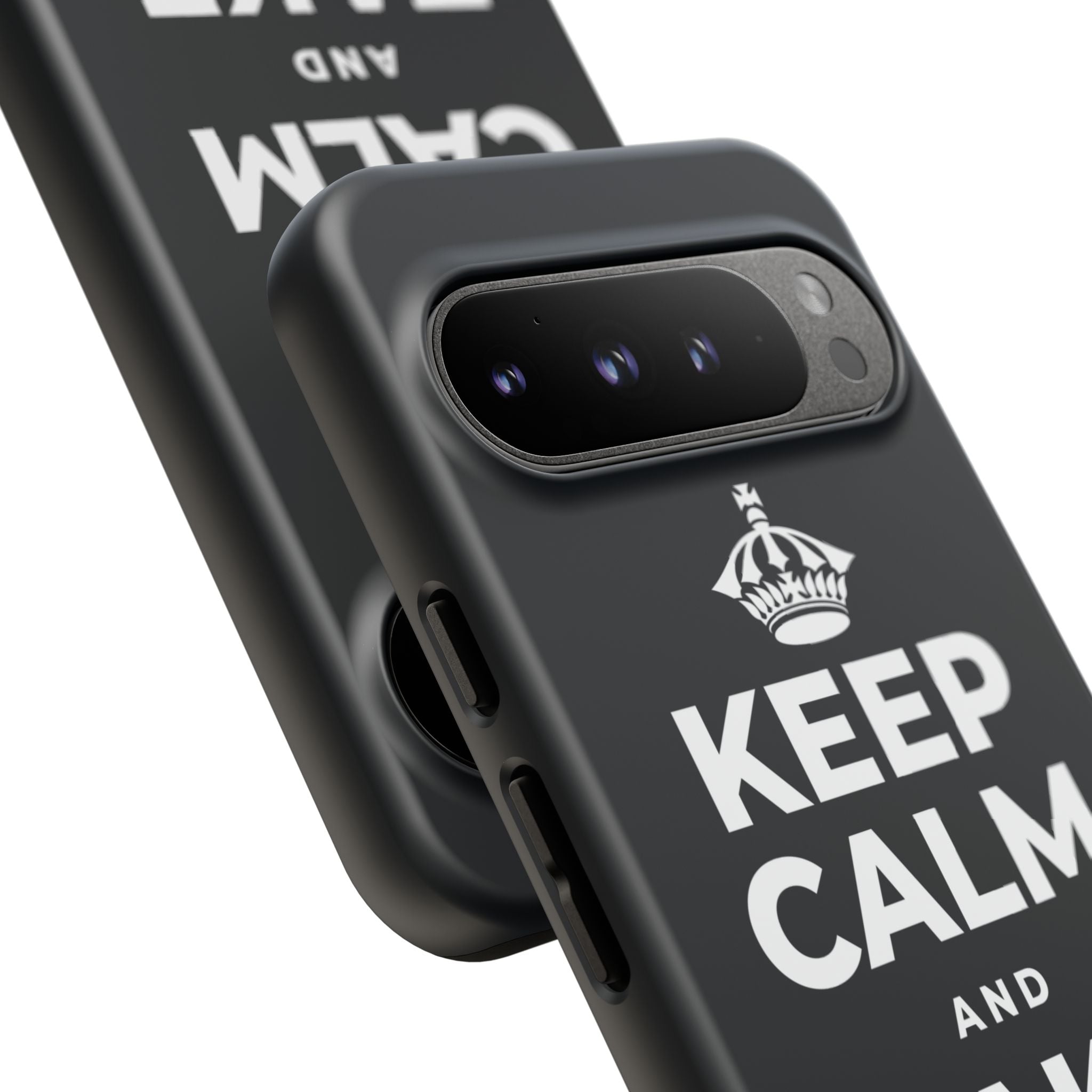 KEEP CALM AND TAKE FLIGHT Phone Case (Dark)