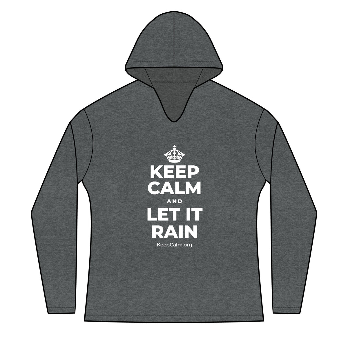 KEEP CALM AND LET IT RAIN Women's Long Sleeve Hoodie