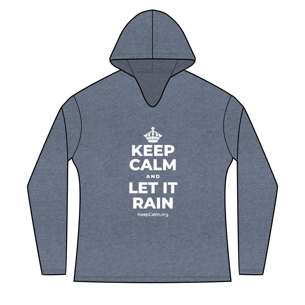 KEEP CALM AND LET IT RAIN Women's Long Sleeve Hoodie