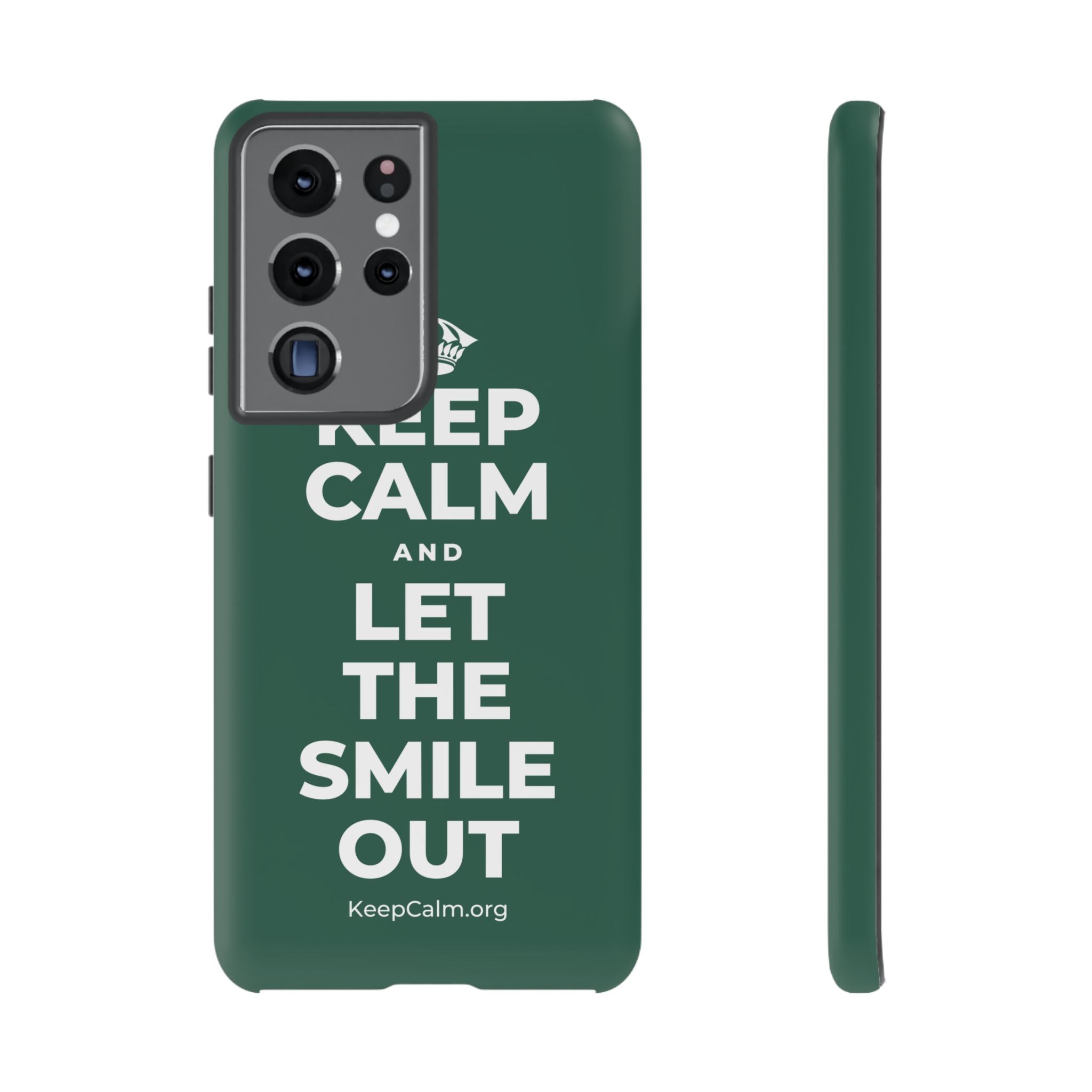 KEEP CALM AND LET THE SMILE OUT Phone Case