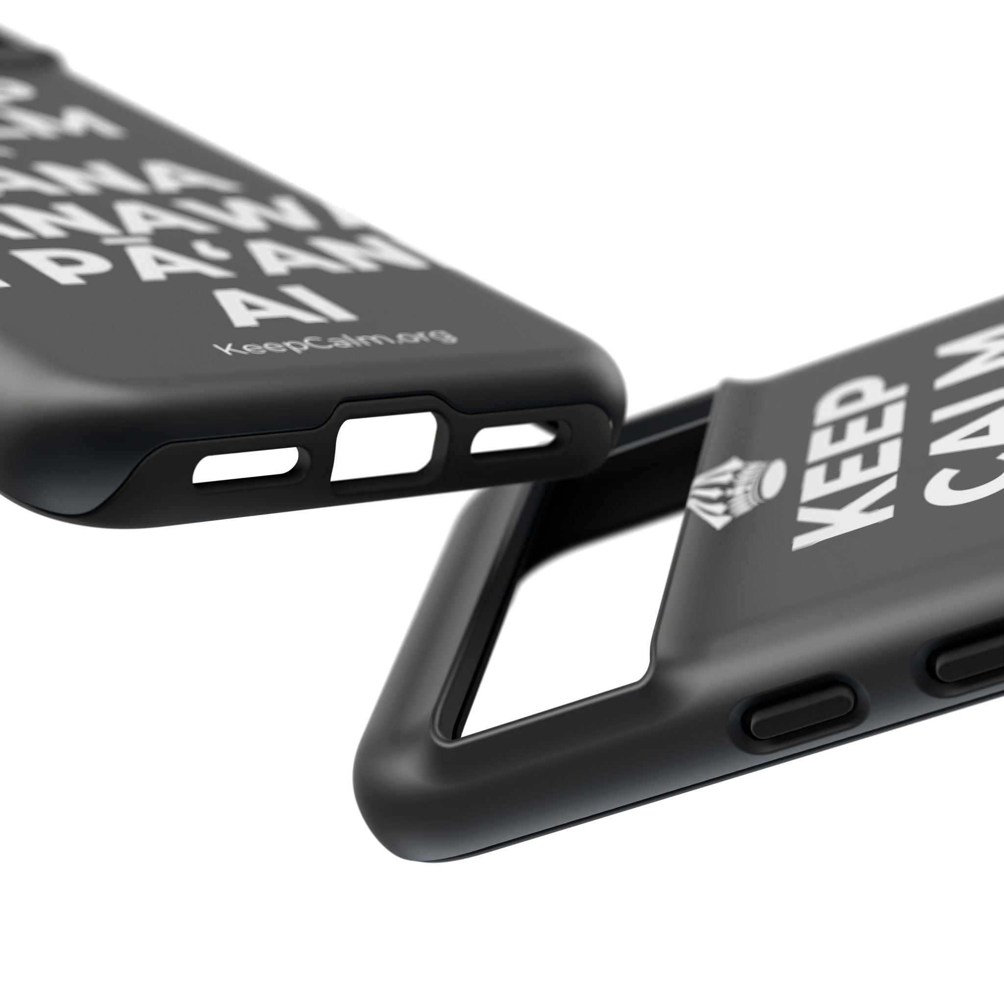KEEP CALM A HANA MANAWA E PĀʻANI AI Phone Case (Dark)