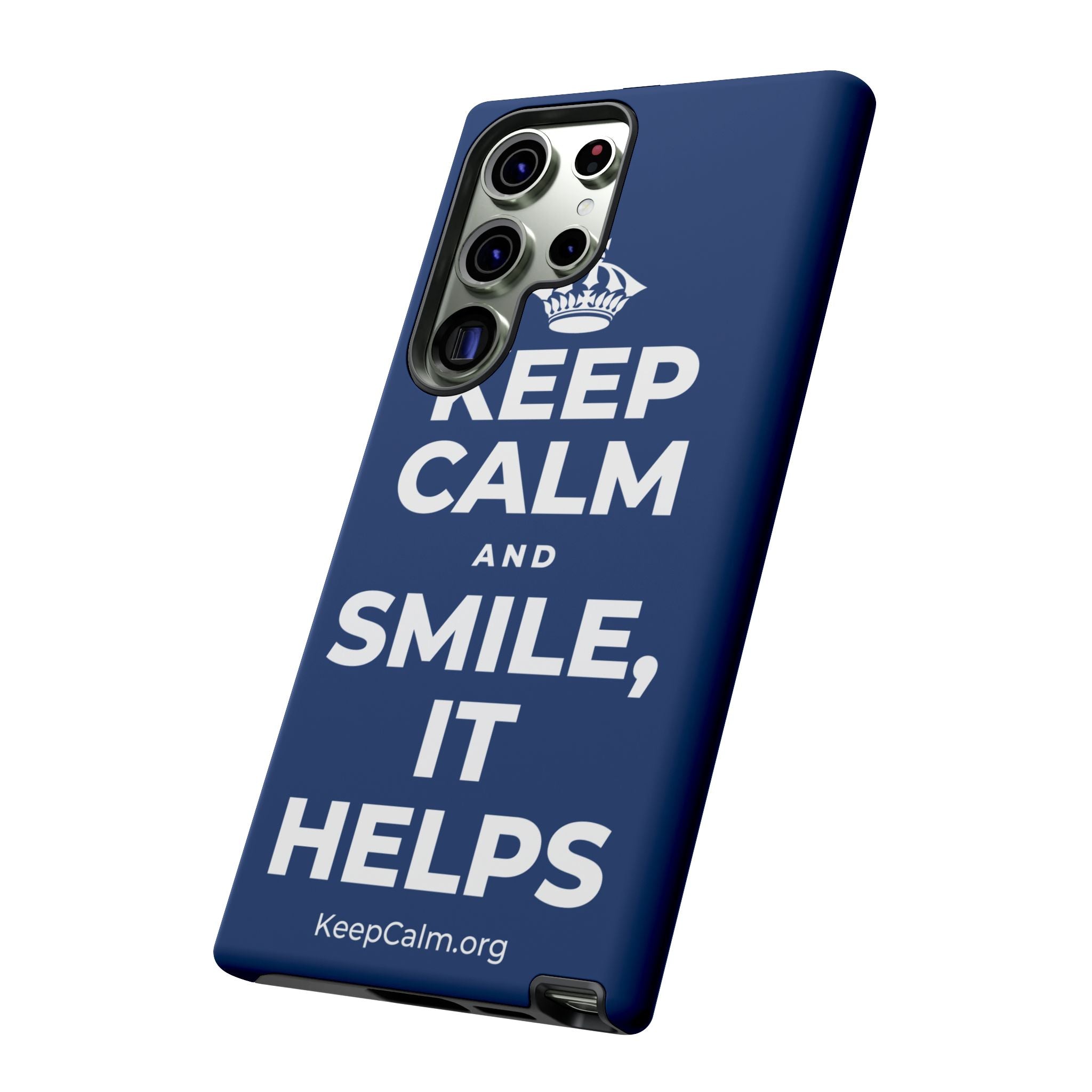 KEEP CALM AND SMILE, IT HELPS Phone Case