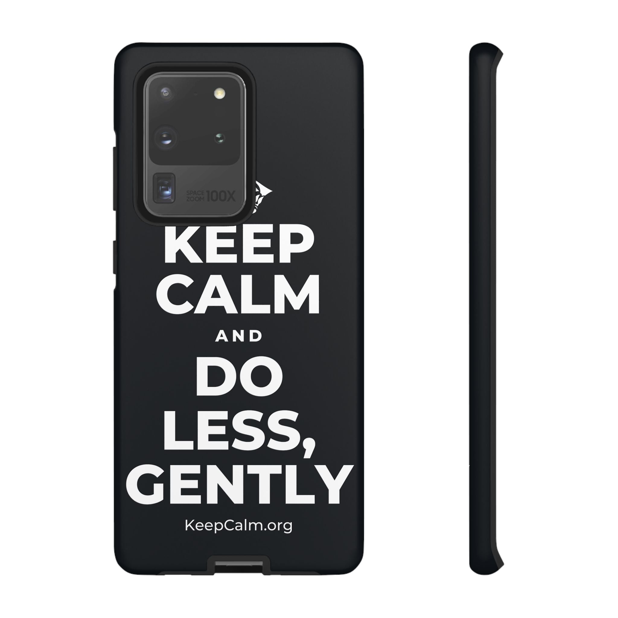 KEEP CALM AND DO LESS, GENTLY Phone Case (Dark)