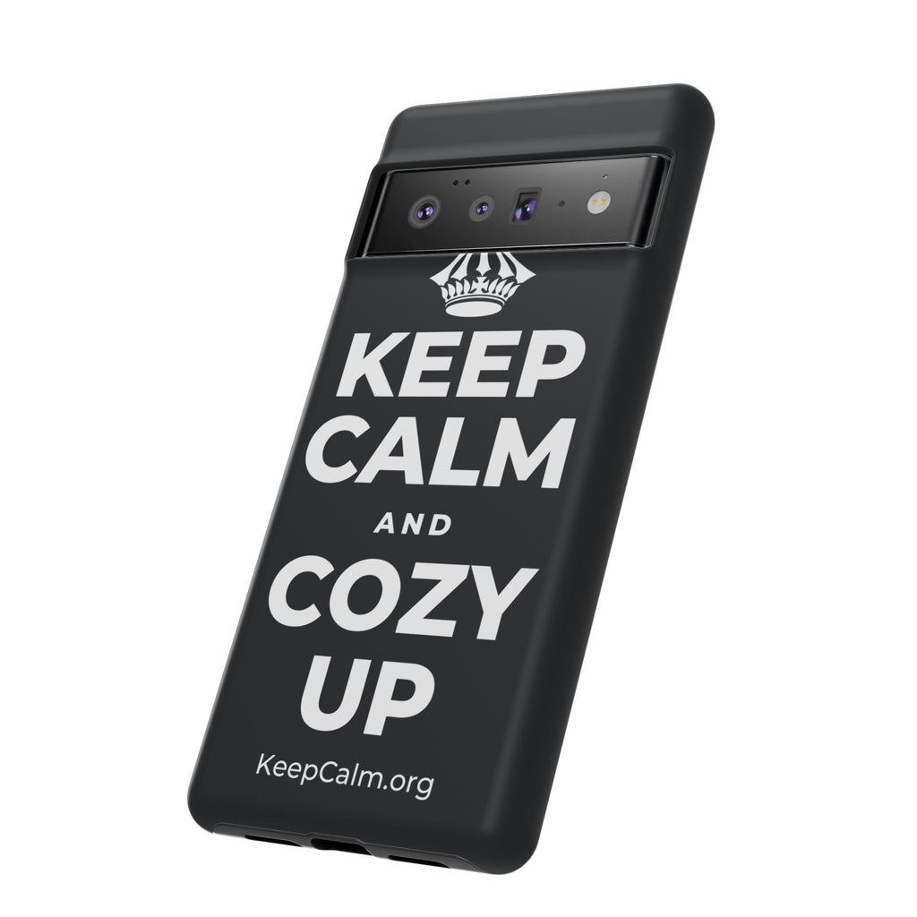 KEEP CALM AND COZY UP Phone Case (Dark)