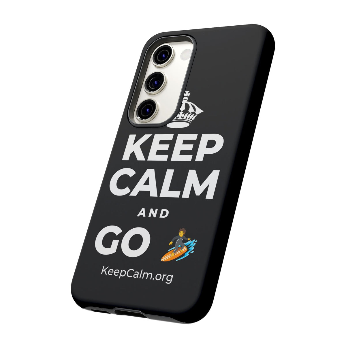 KEEP CALM AND GO 🏄 Phone Case