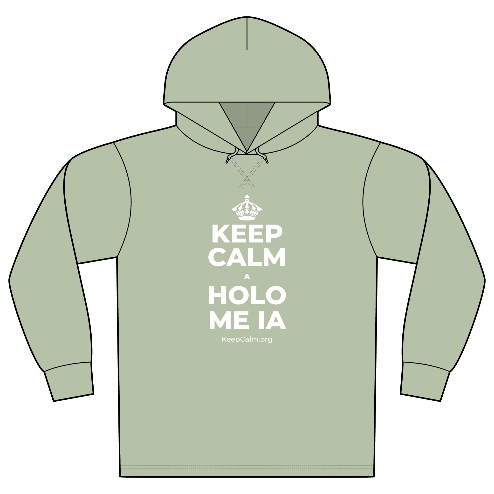 KEEP CALM A HOLO ME IA Organic Hoodie Tee
