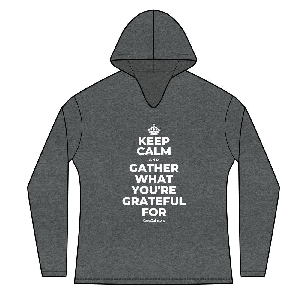 KEEP CALM AND GATHER WHAT YOU'RE GRATEFUL FOR Women's Long Sleeve Hoodie