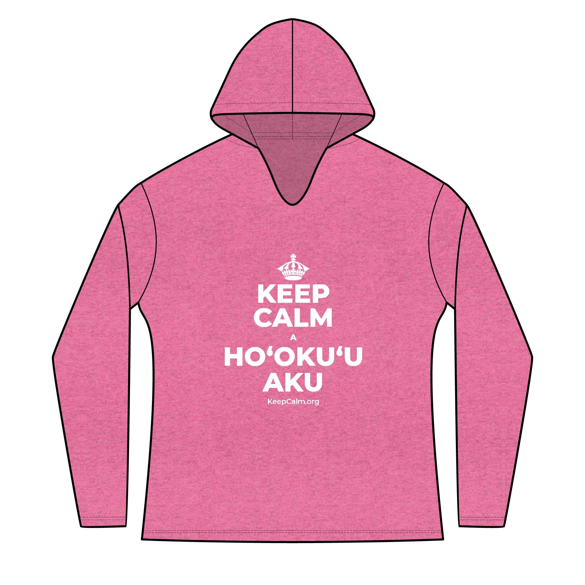 KEEP CALM A HOʻOKUʻU AKU Women's Long Sleeve Hoodie