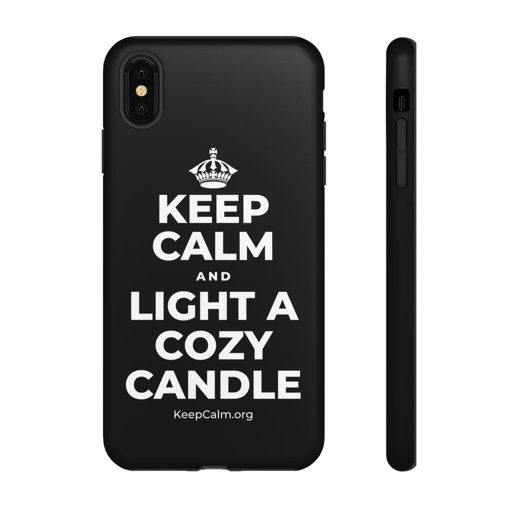 KEEP CALM AND LIGHT A COZY CANDLE Phone Case