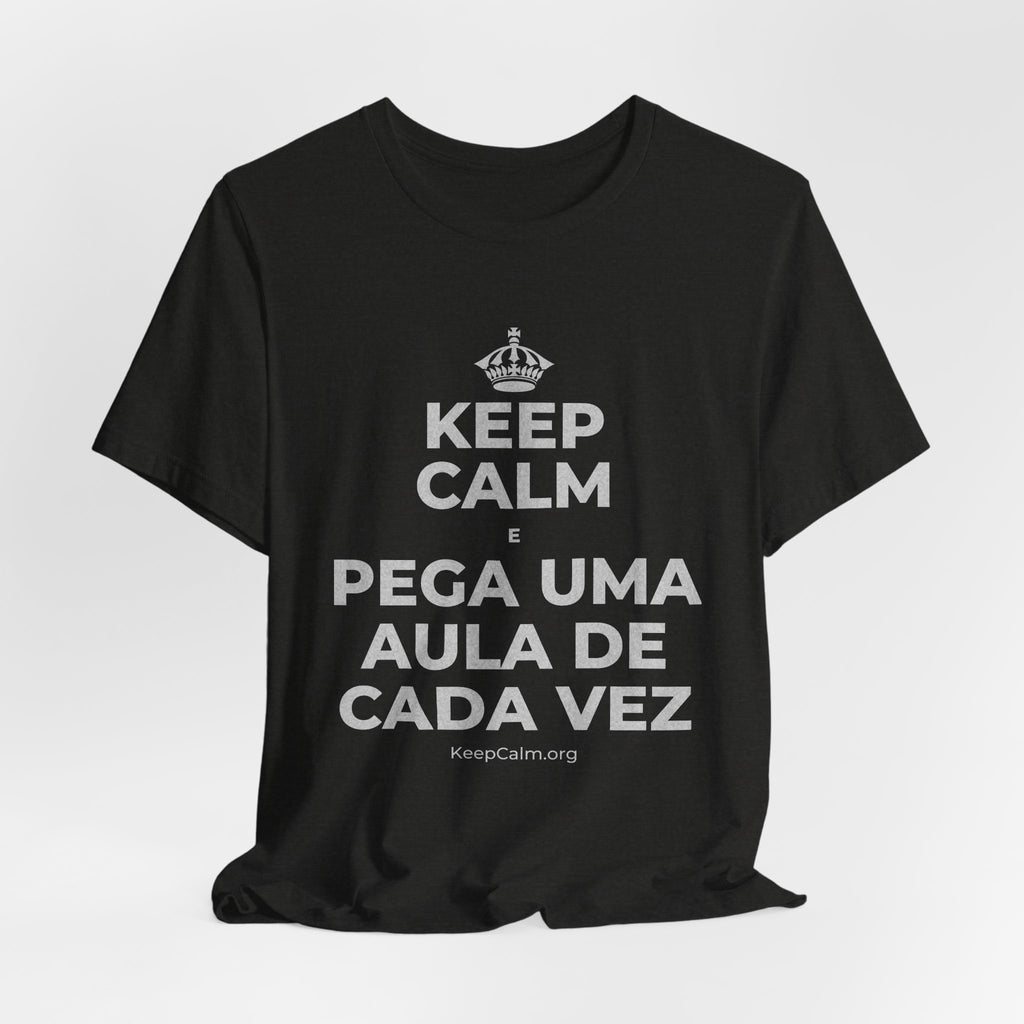 KEEP CALM E PEGA UMA AULA DE CADA VEZ T-Shirt (Soft Cream–Heather Mauve)