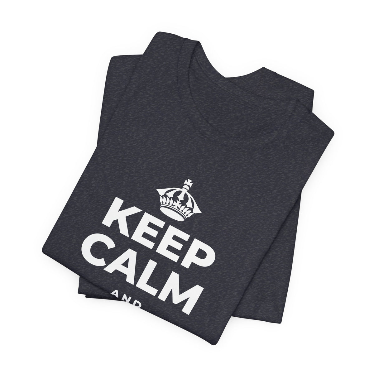 KEEP CALM AND PLANT A SEED T-Shirt (White–Asphalt)