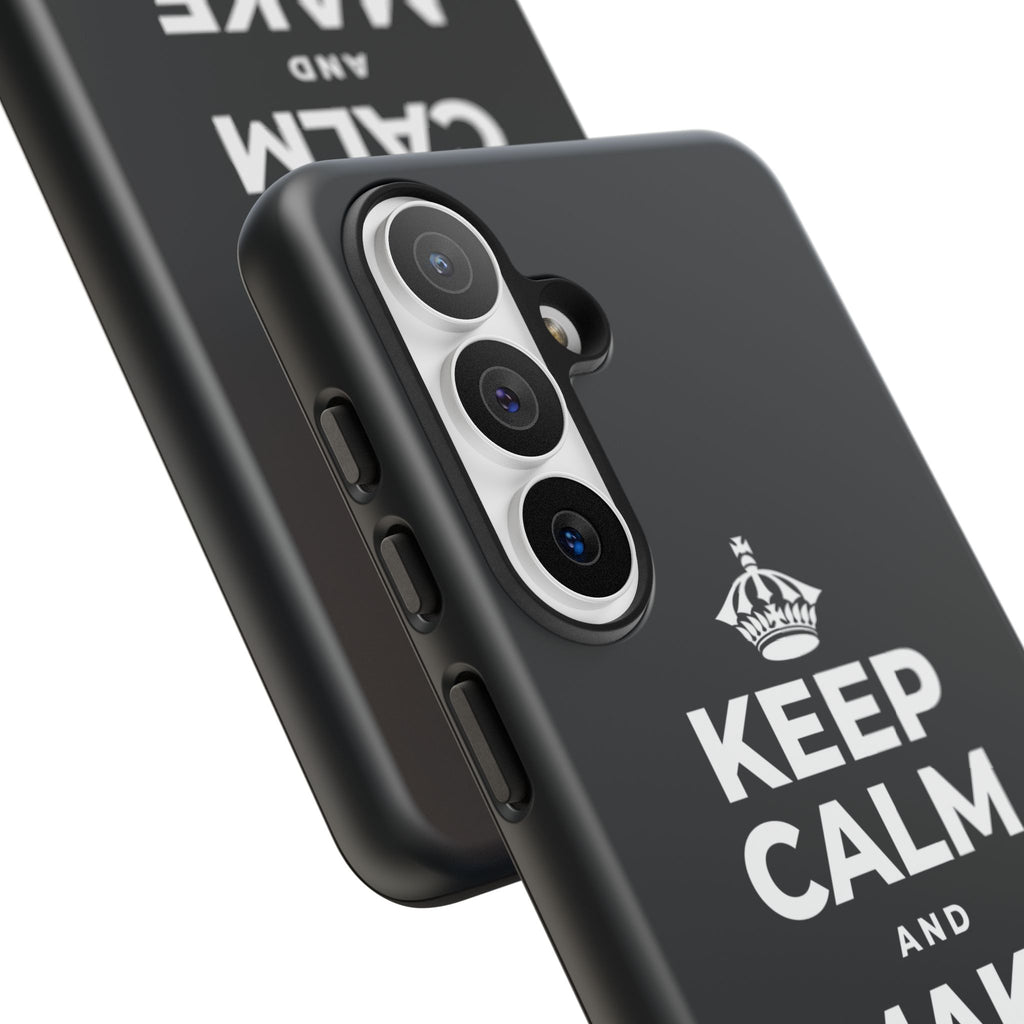 KEEP CALM AND MAKE MEMORIES Phone Case (Dark)