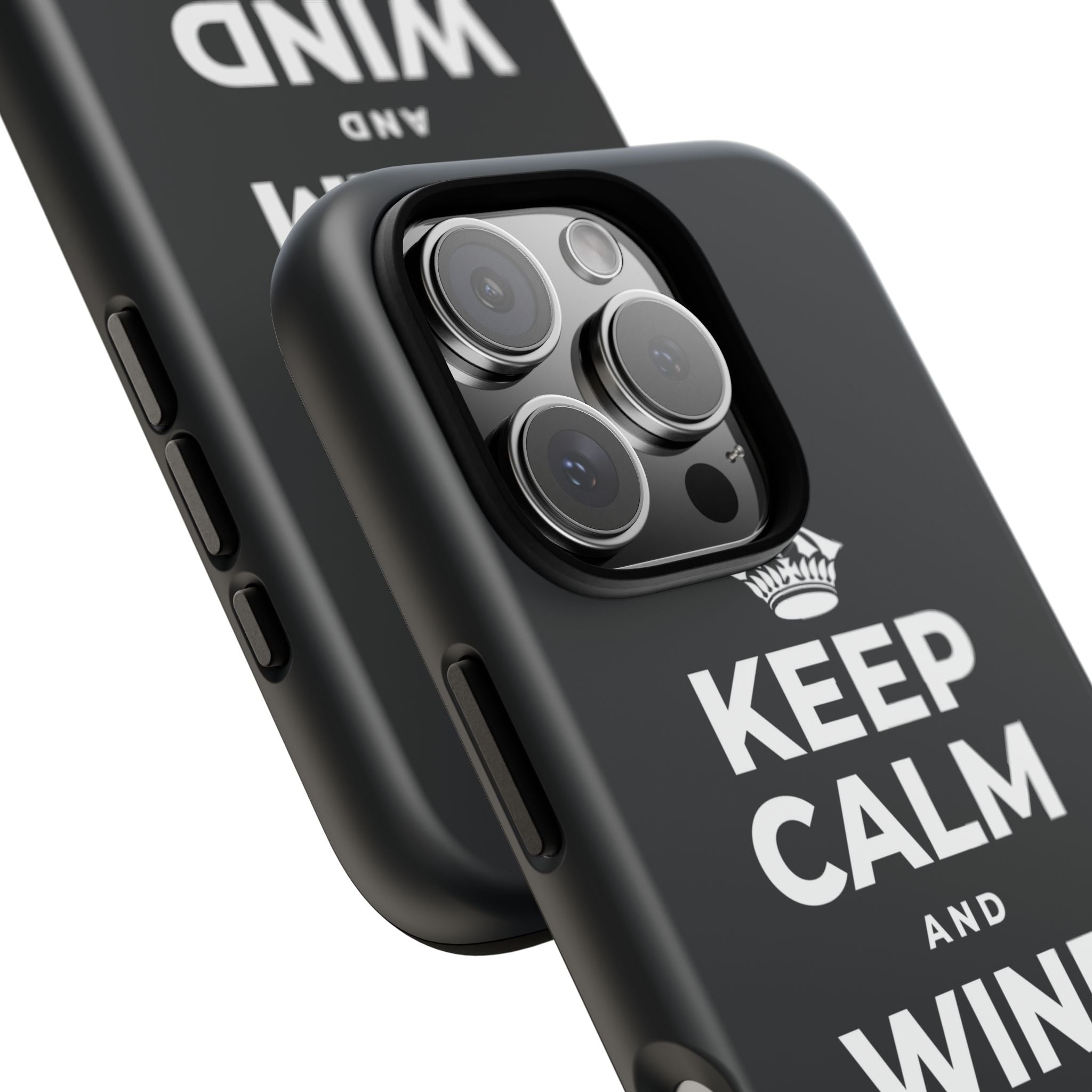 KEEP CALM AND WIND DOWN GENTLY Phone Case (Dark)