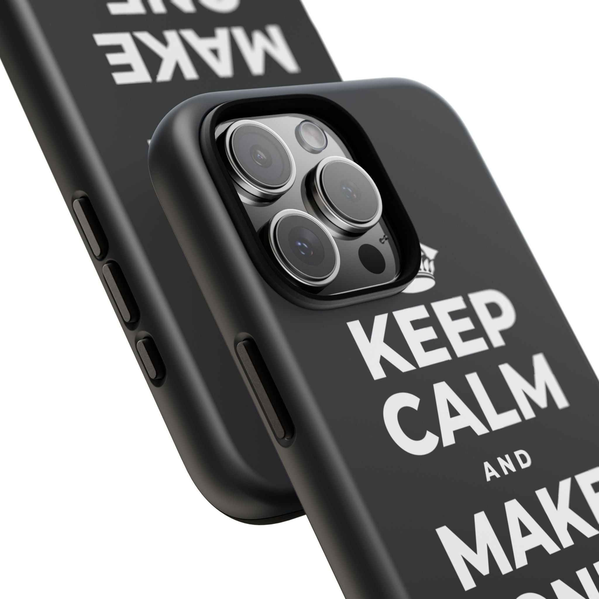 KEEP CALM AND MAKE ONE SMALL CHANGE Phone Case (Dark)