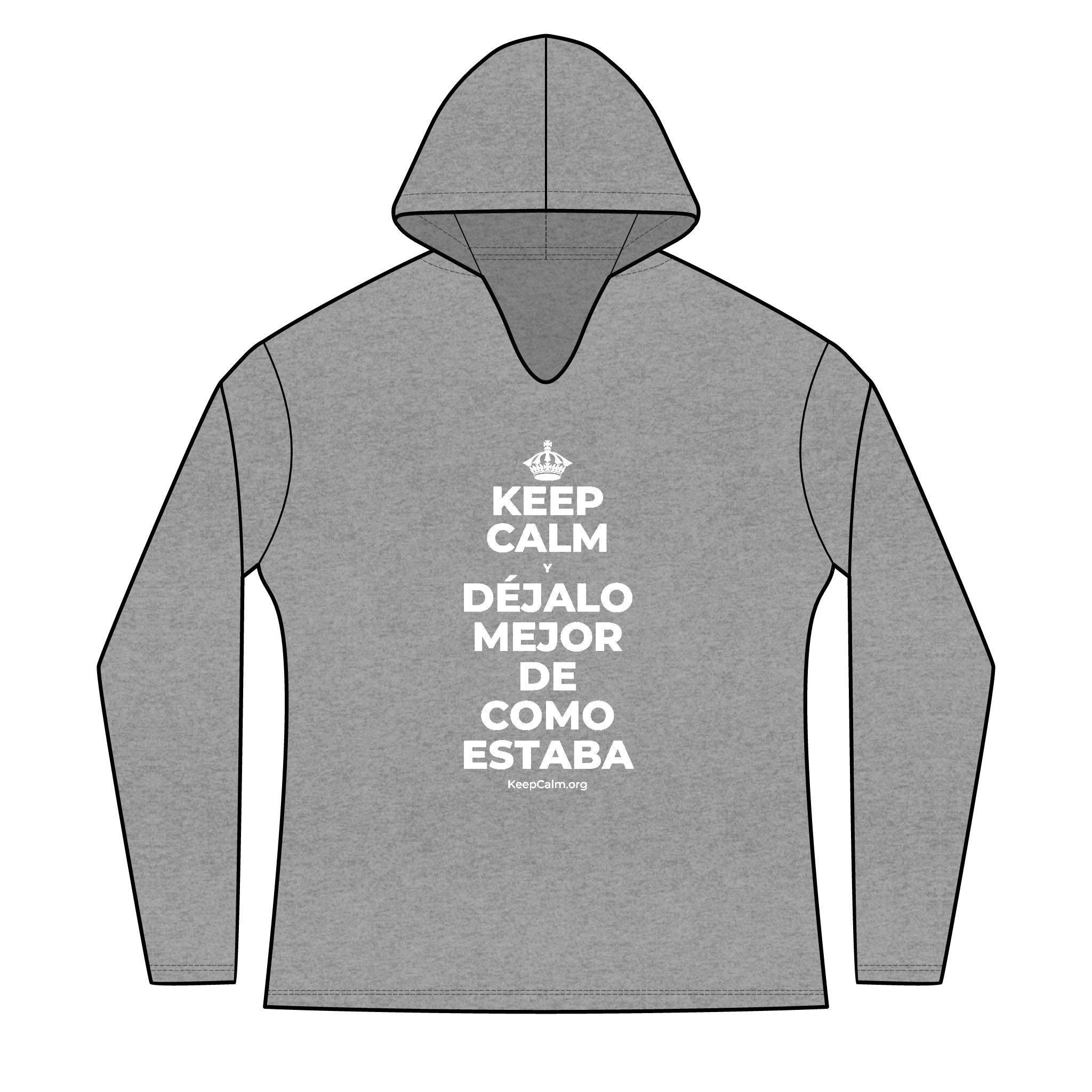 KEEP CALM Y DÉJALO MEJOR DE COMO ESTABA Women's Long Sleeve Hoodie