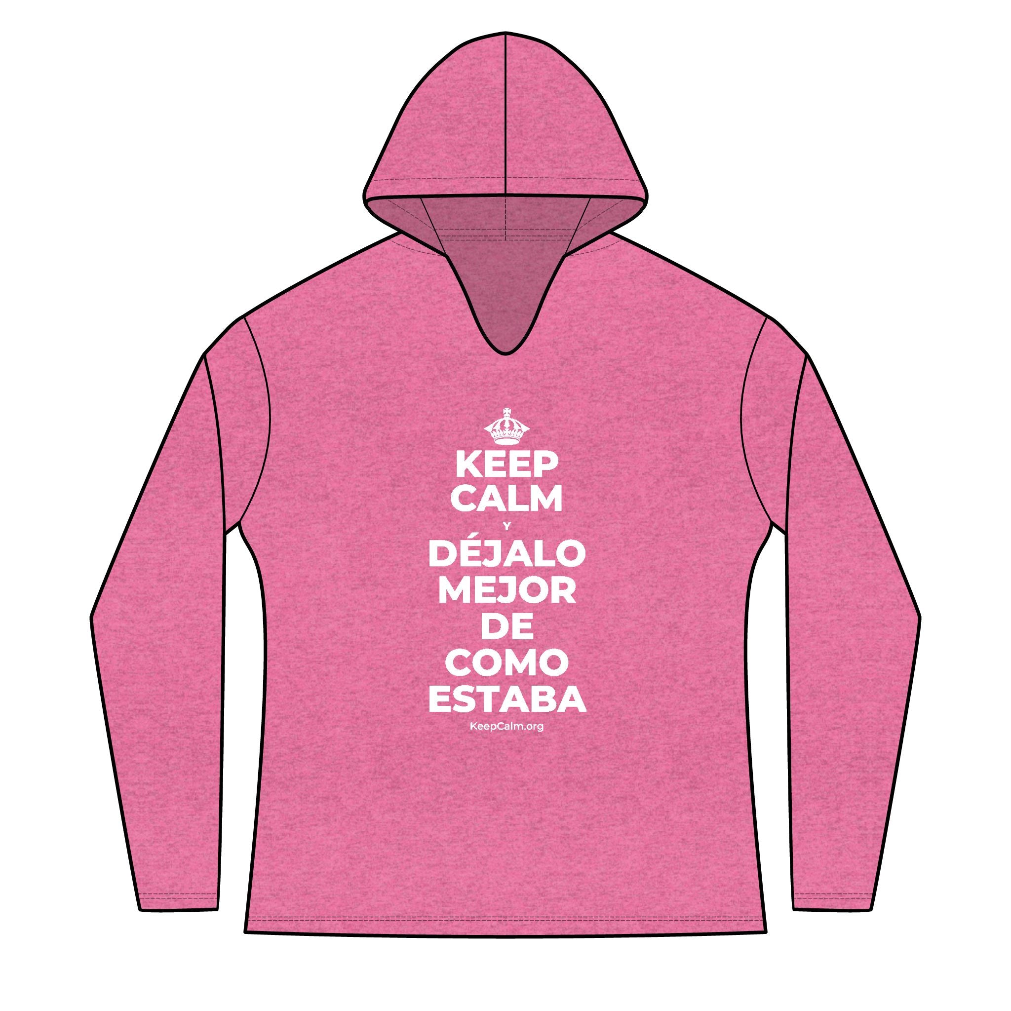KEEP CALM Y DÉJALO MEJOR DE COMO ESTABA Women's Long Sleeve Hoodie