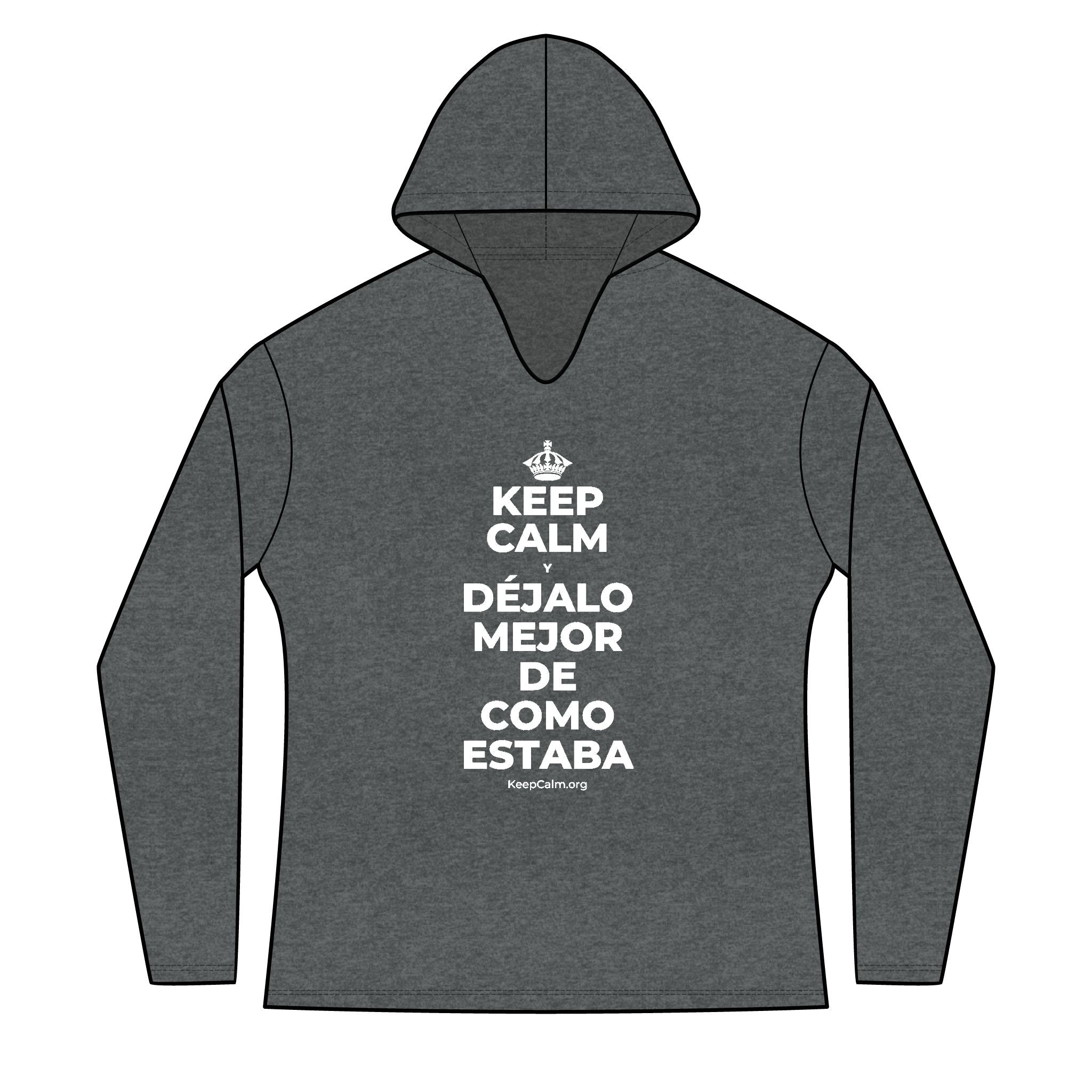 KEEP CALM Y DÉJALO MEJOR DE COMO ESTABA Women's Long Sleeve Hoodie