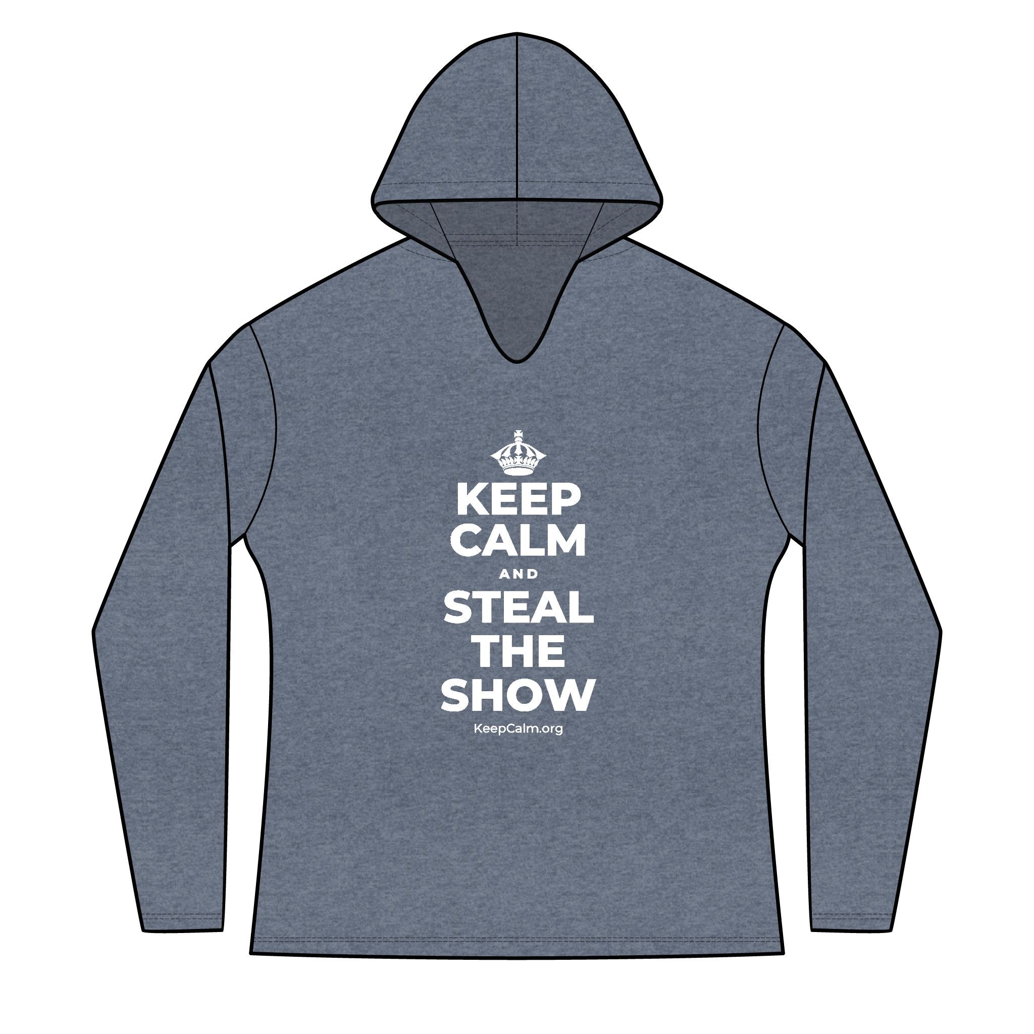 KEEP CALM AND STEAL THE SHOW Women's Long Sleeve Hoodie