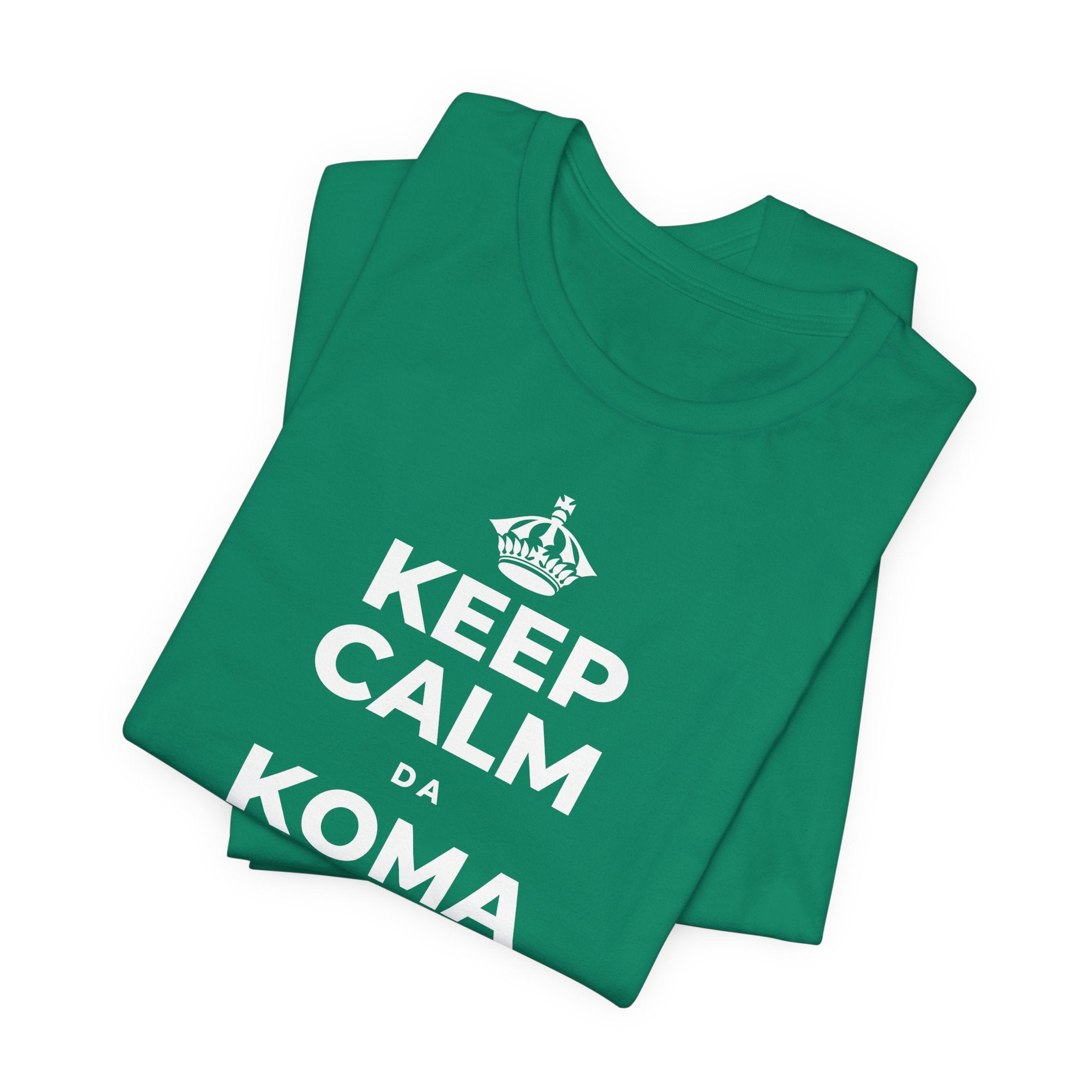 KEEP CALM DA KOMA YANAYIN HUTUN MAKO T-Shirt (White–Asphalt)