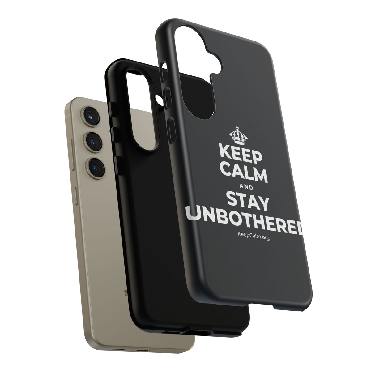 KEEP CALM AND STAY UNBOTHERED Phone Case (Dark)