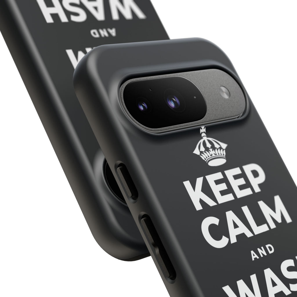 KEEP CALM AND WASH AWAY REGRETS Phone Case (Dark)