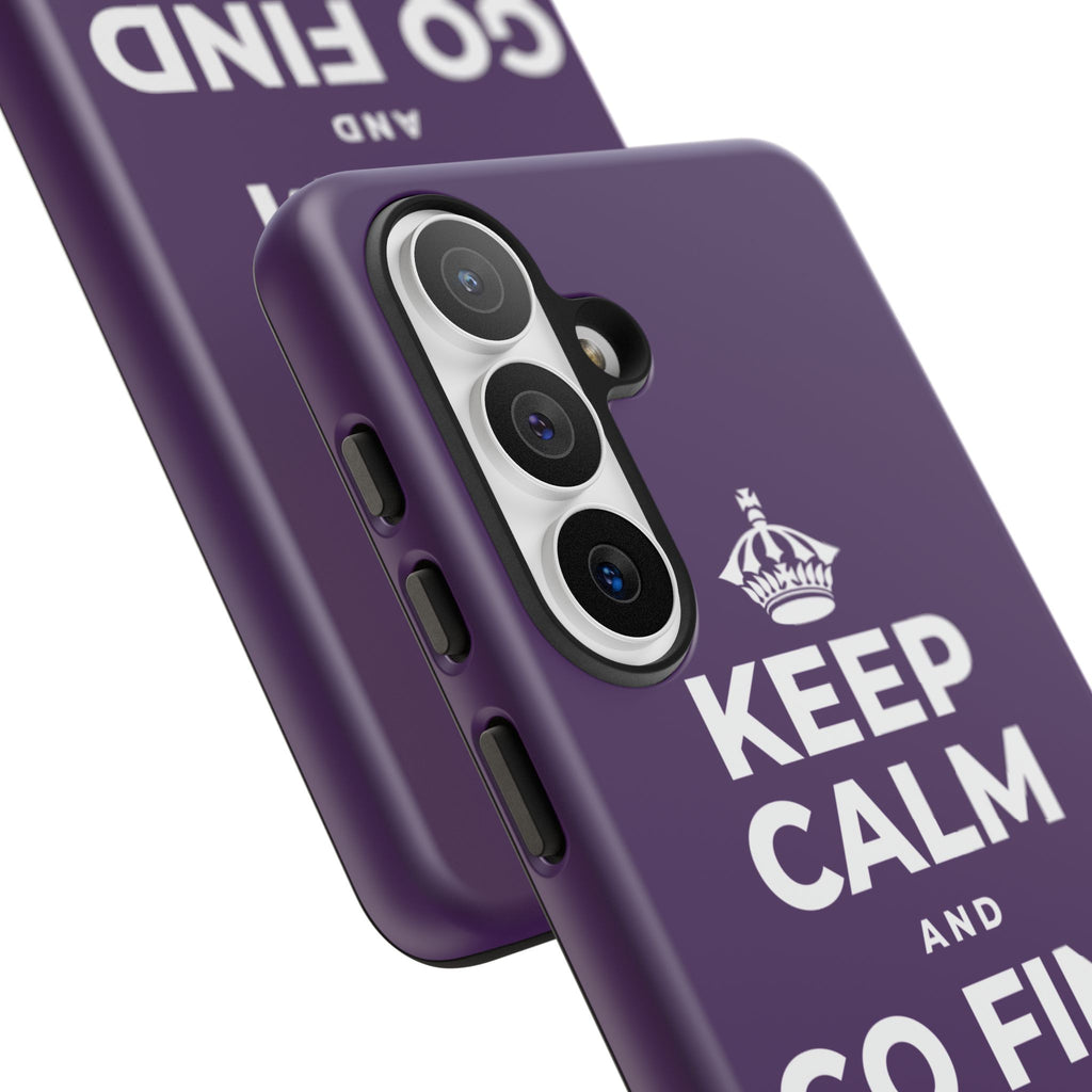 KEEP CALM AND GO FIND NEW SOUNDS Phone Case