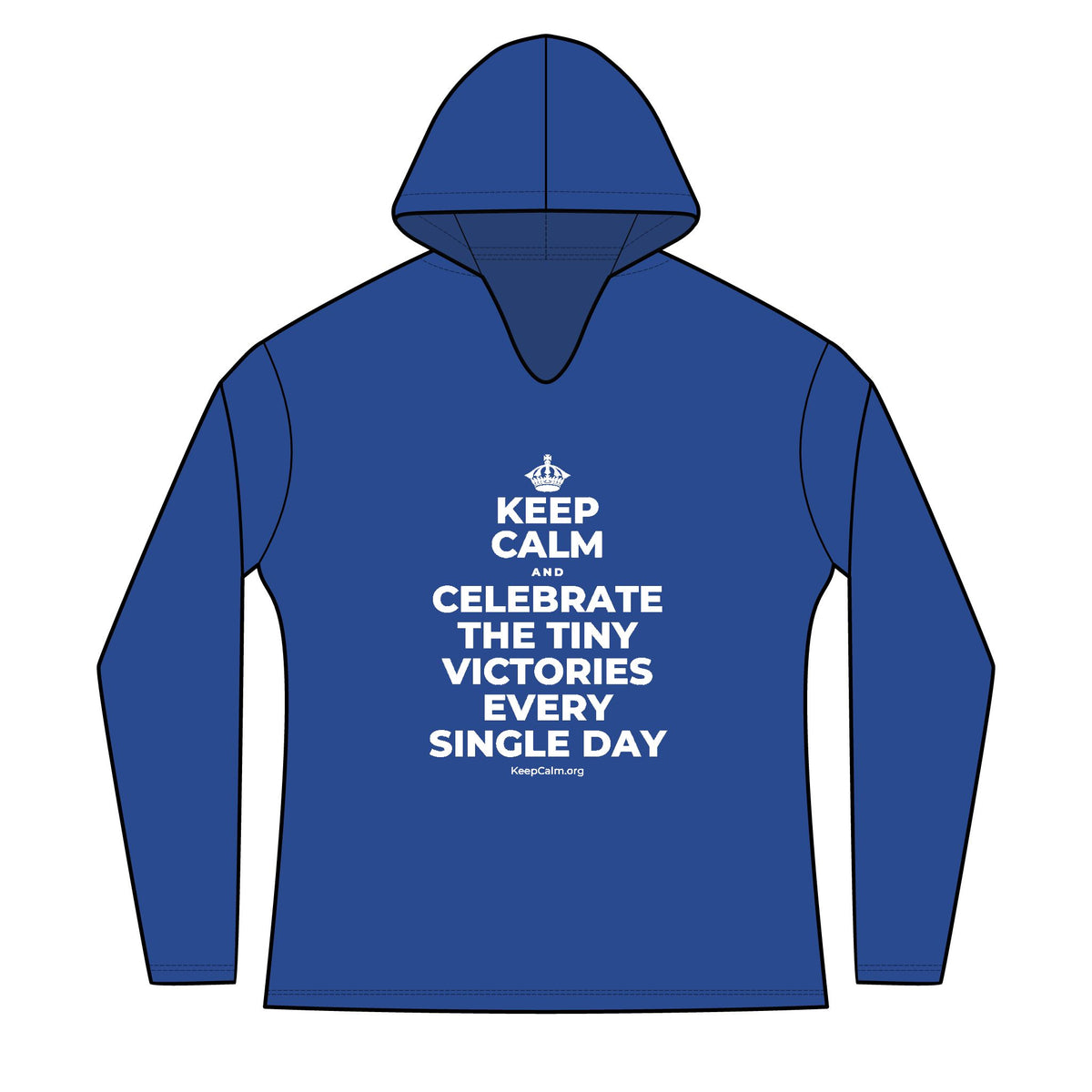 KEEP CALM AND CELEBRATE THE TINY VICTORIES EVERY SINGLE DAY Women's Long Sleeve Hoodie