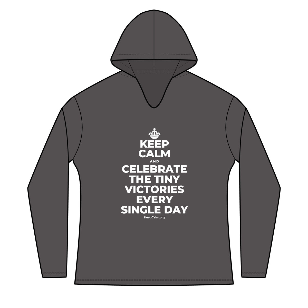 KEEP CALM AND CELEBRATE THE TINY VICTORIES EVERY SINGLE DAY Women's Long Sleeve Hoodie
