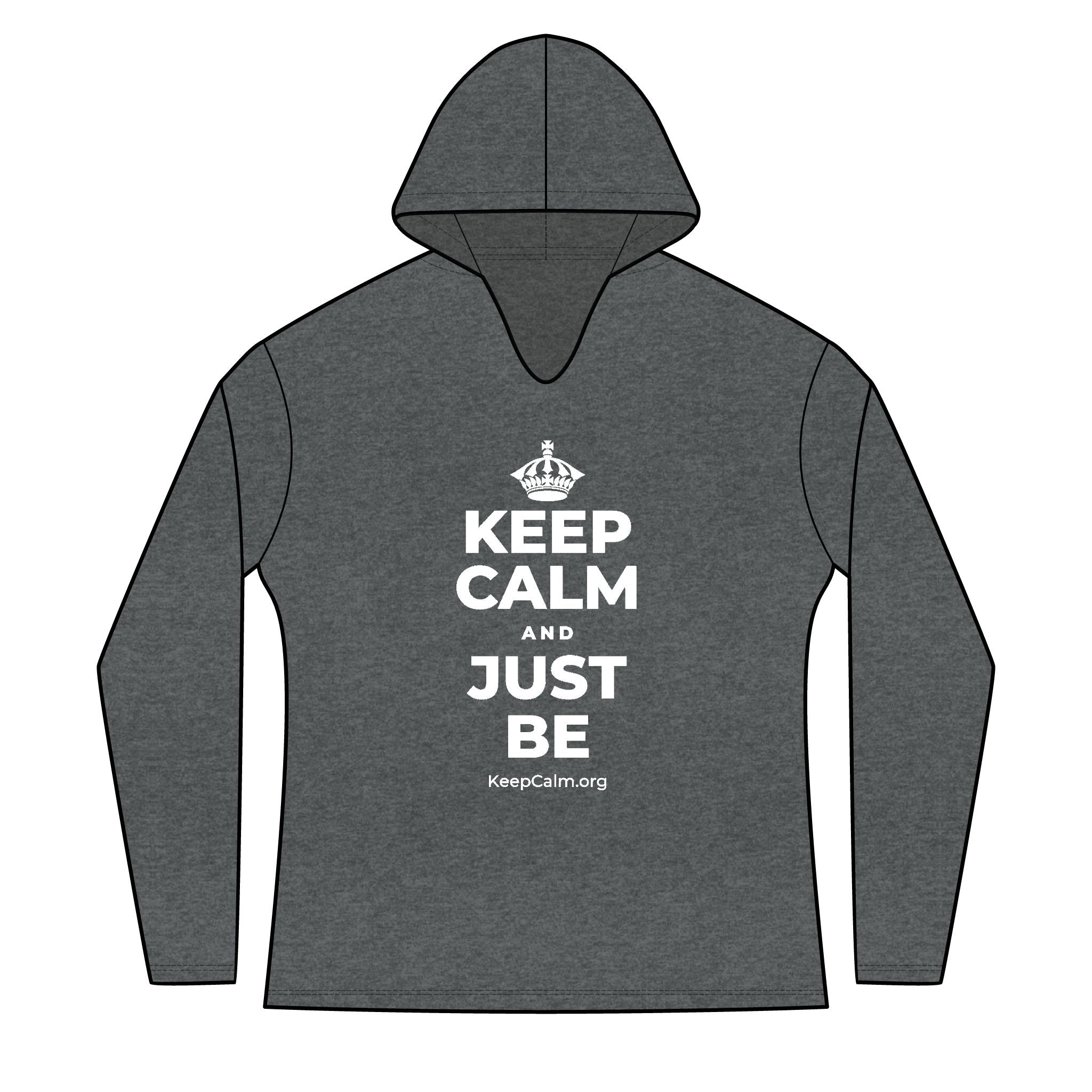 KEEP CALM AND JUST BE Women's Long Sleeve Hoodie
