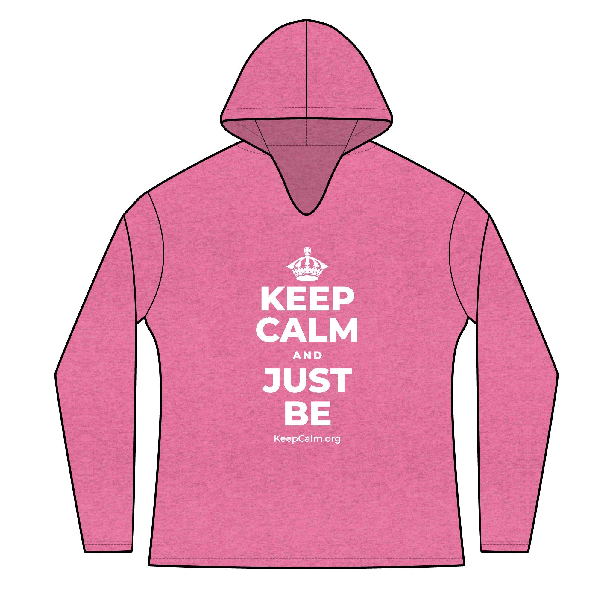 KEEP CALM AND JUST BE Women's Long Sleeve Hoodie