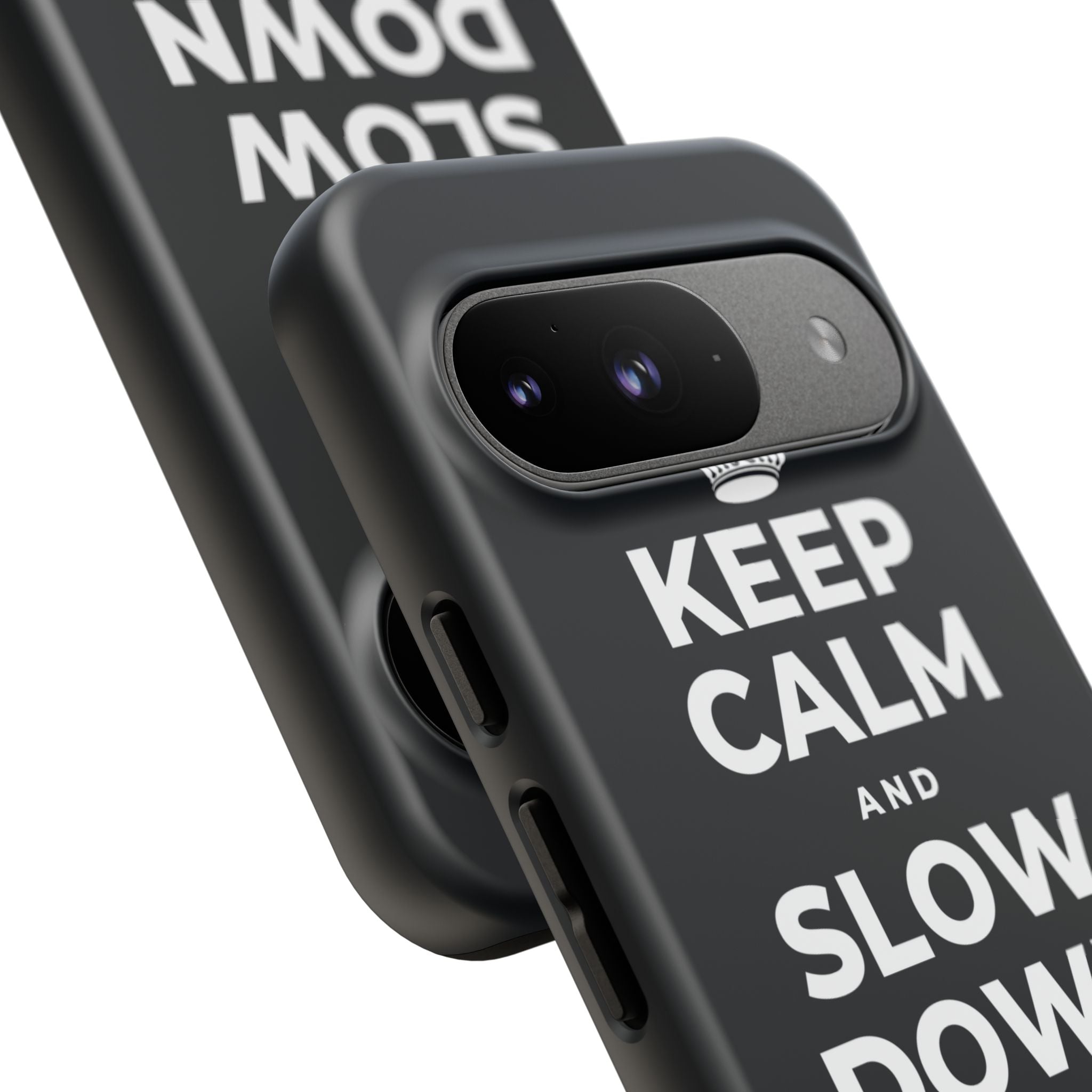 KEEP CALM AND SLOW DOWN WITH THE SEASON Phone Case (Dark)
