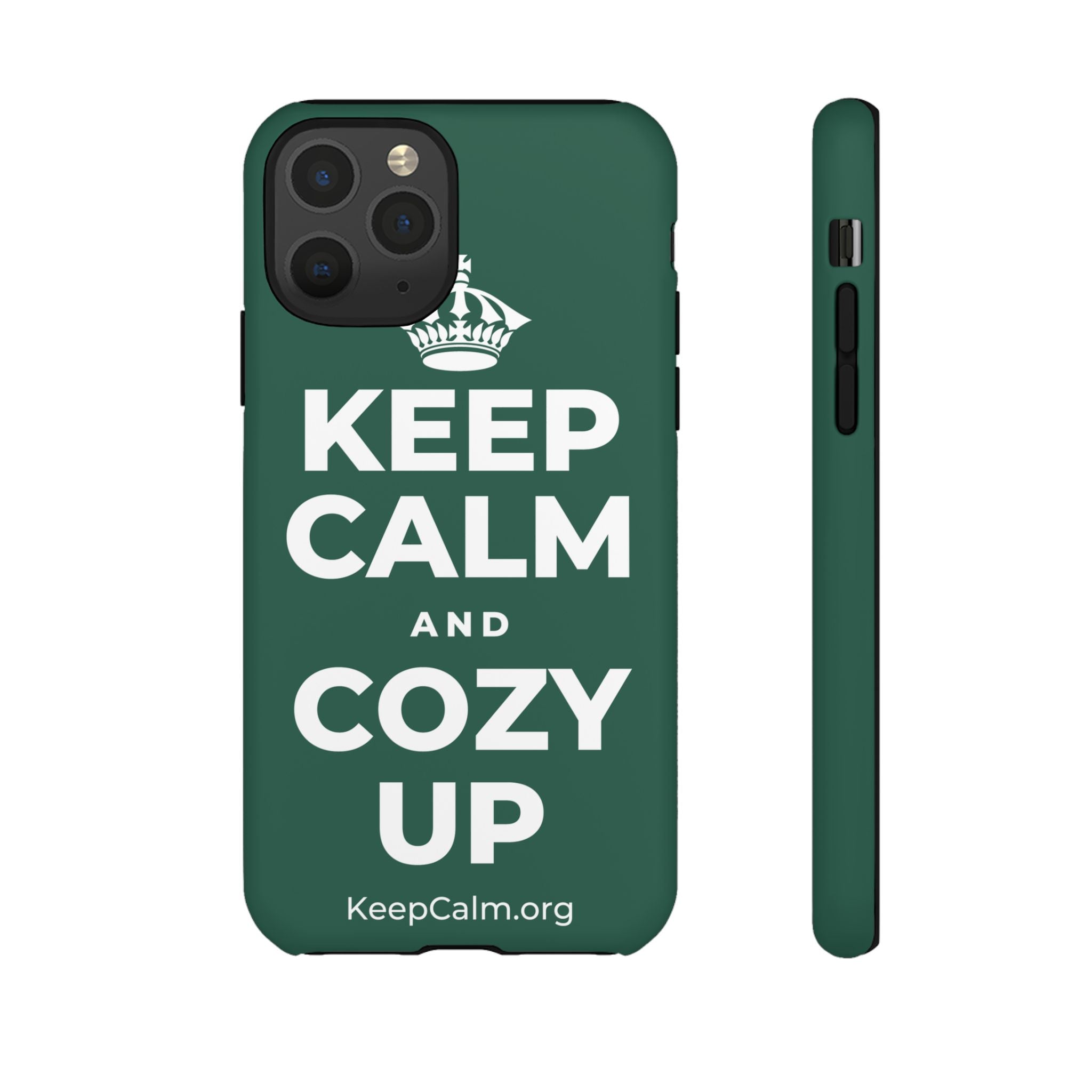 KEEP CALM AND COZY UP Phone Case