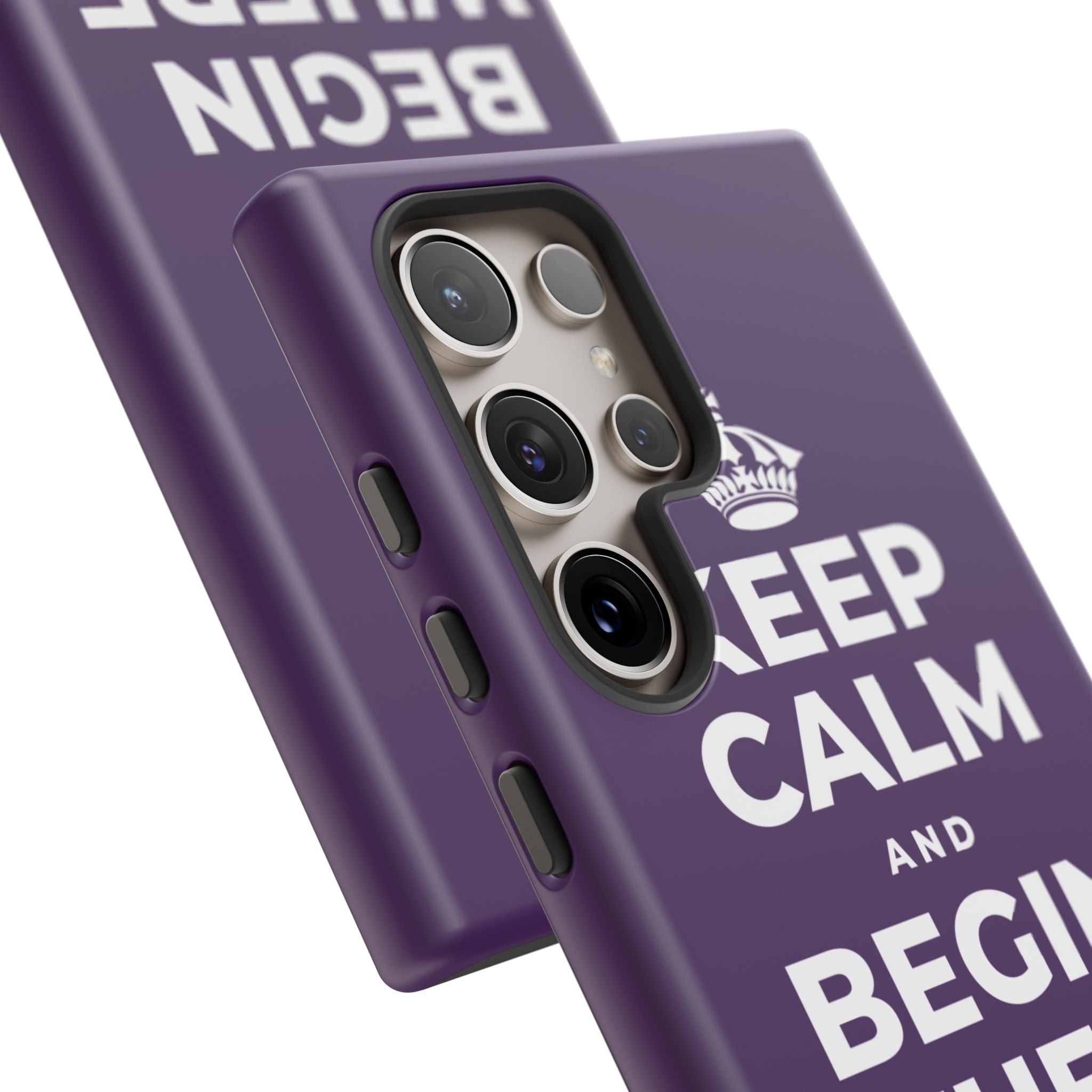 KEEP CALM AND BEGIN WHERE YOU ARE Phone Case