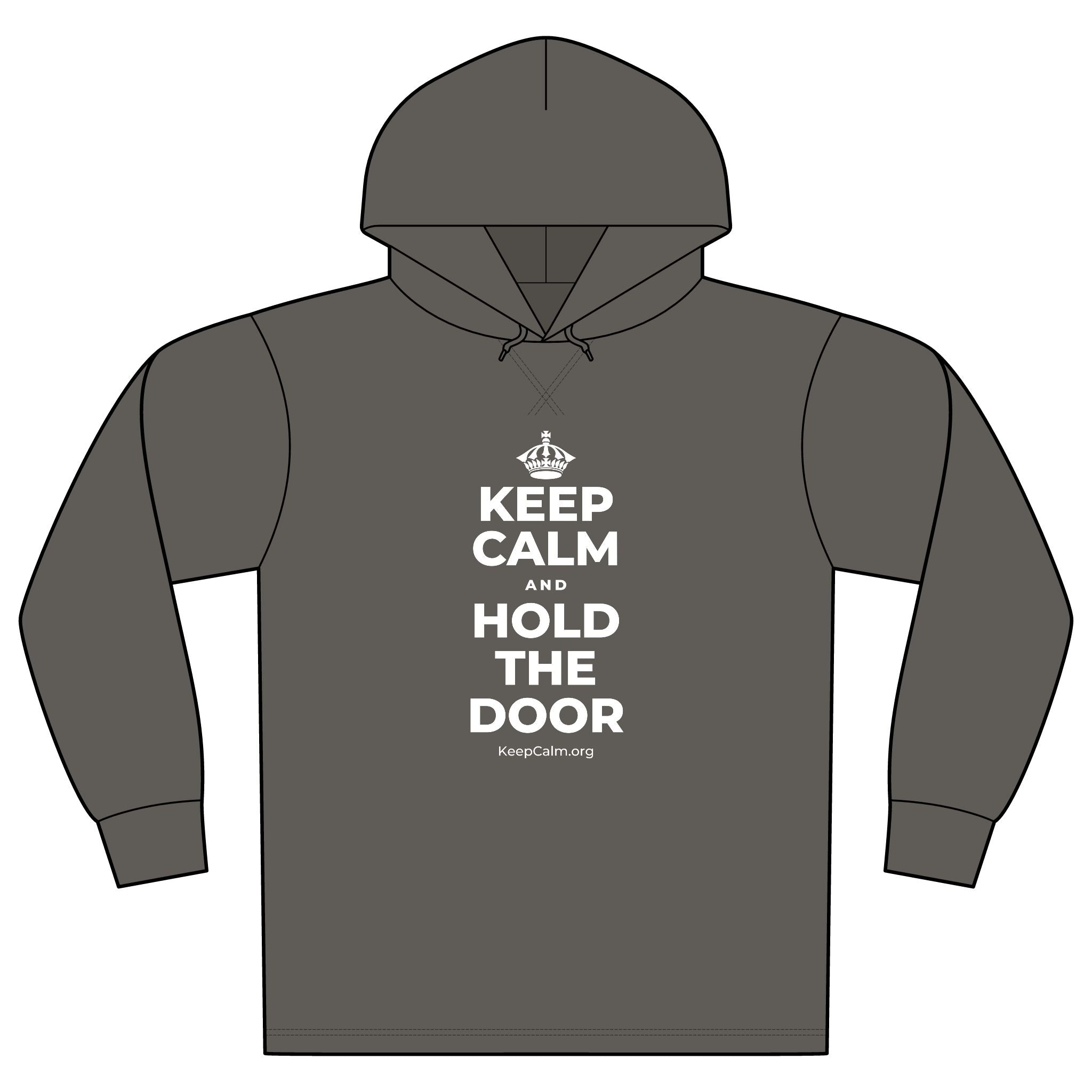KEEP CALM AND HOLD THE DOOR Organic Hoodie Tee