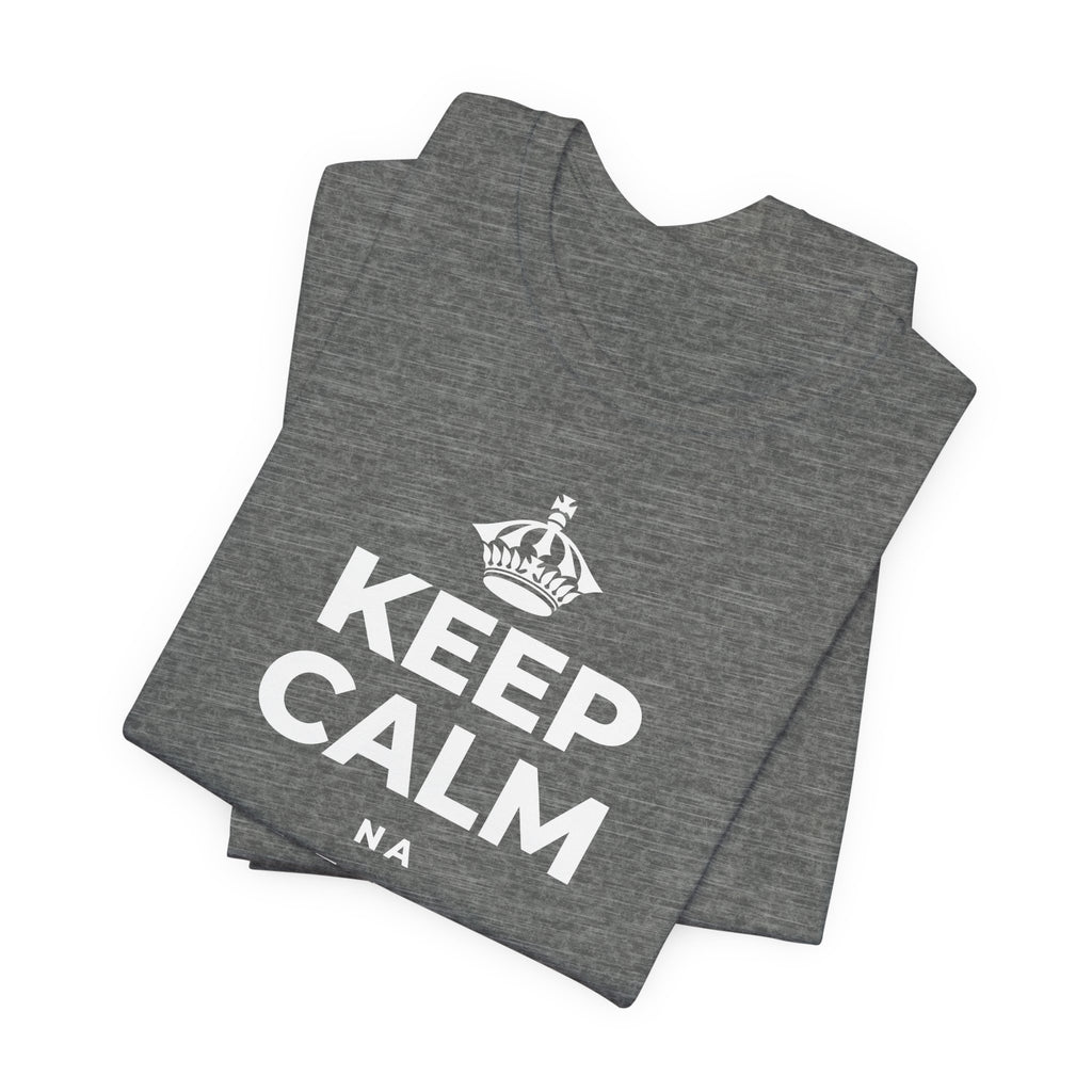 KEEP CALM NA METAMETA KIDOGO T-Shirt (Baby Blue–Silver)