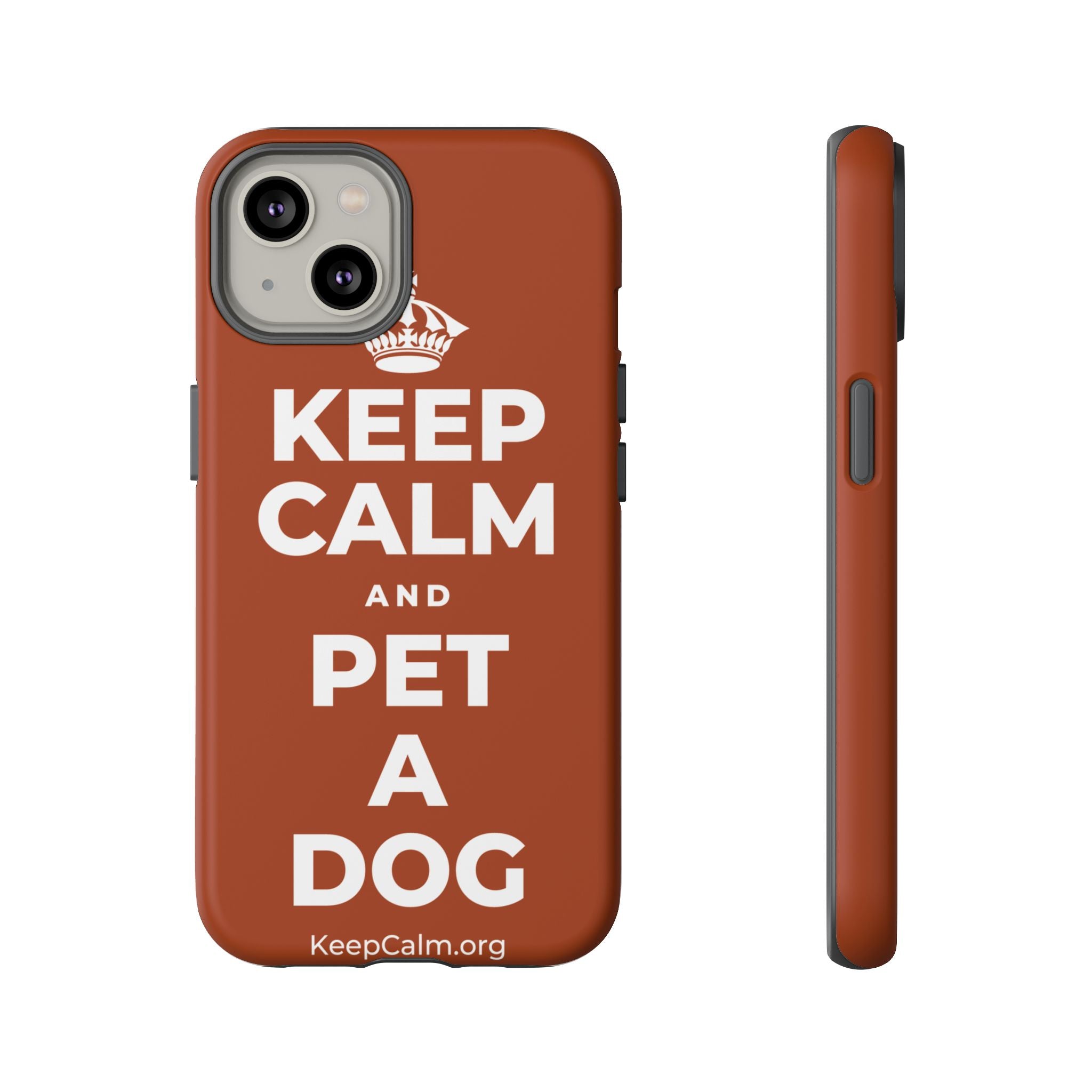 KEEP CALM AND PET A DOG Phone Case