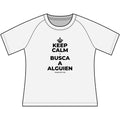 KEEP CALM Y BUSCA A ALGUIEN Women's Raglan Tee