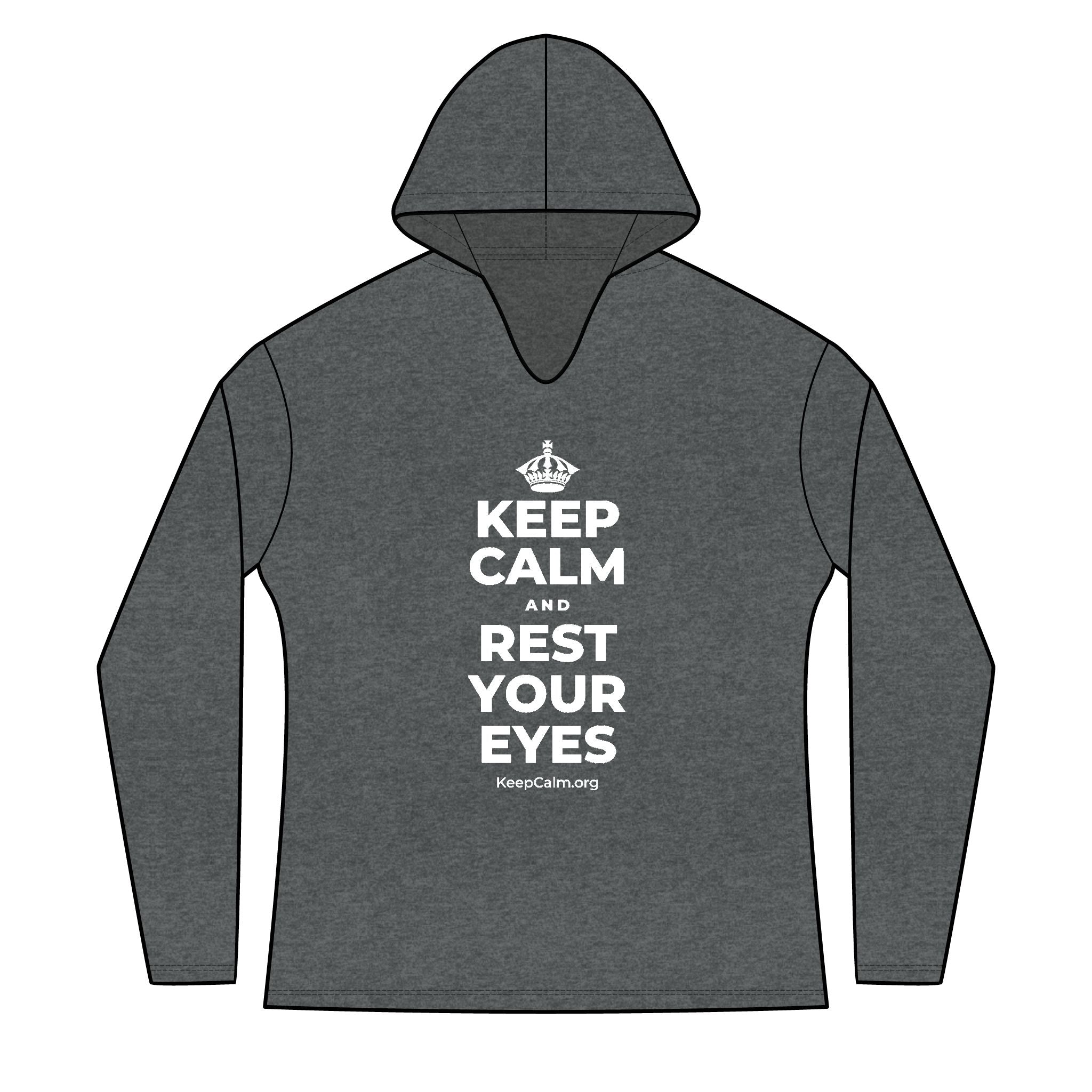 KEEP CALM AND REST YOUR EYES Women's Long Sleeve Hoodie