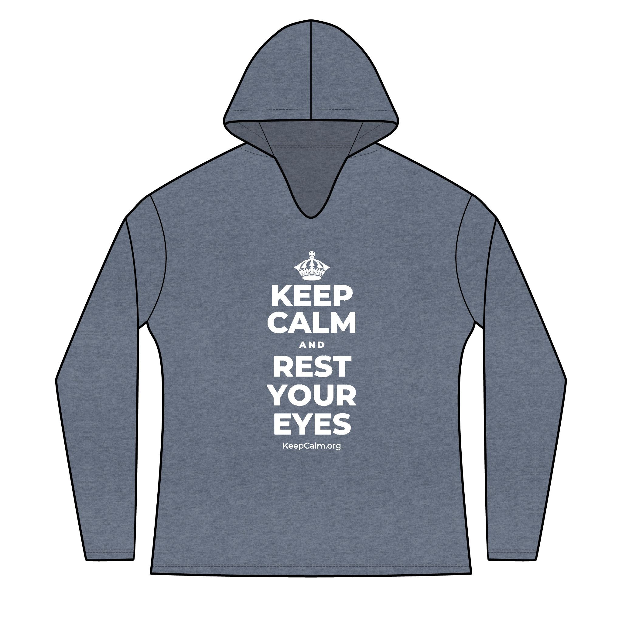 KEEP CALM AND REST YOUR EYES Women's Long Sleeve Hoodie
